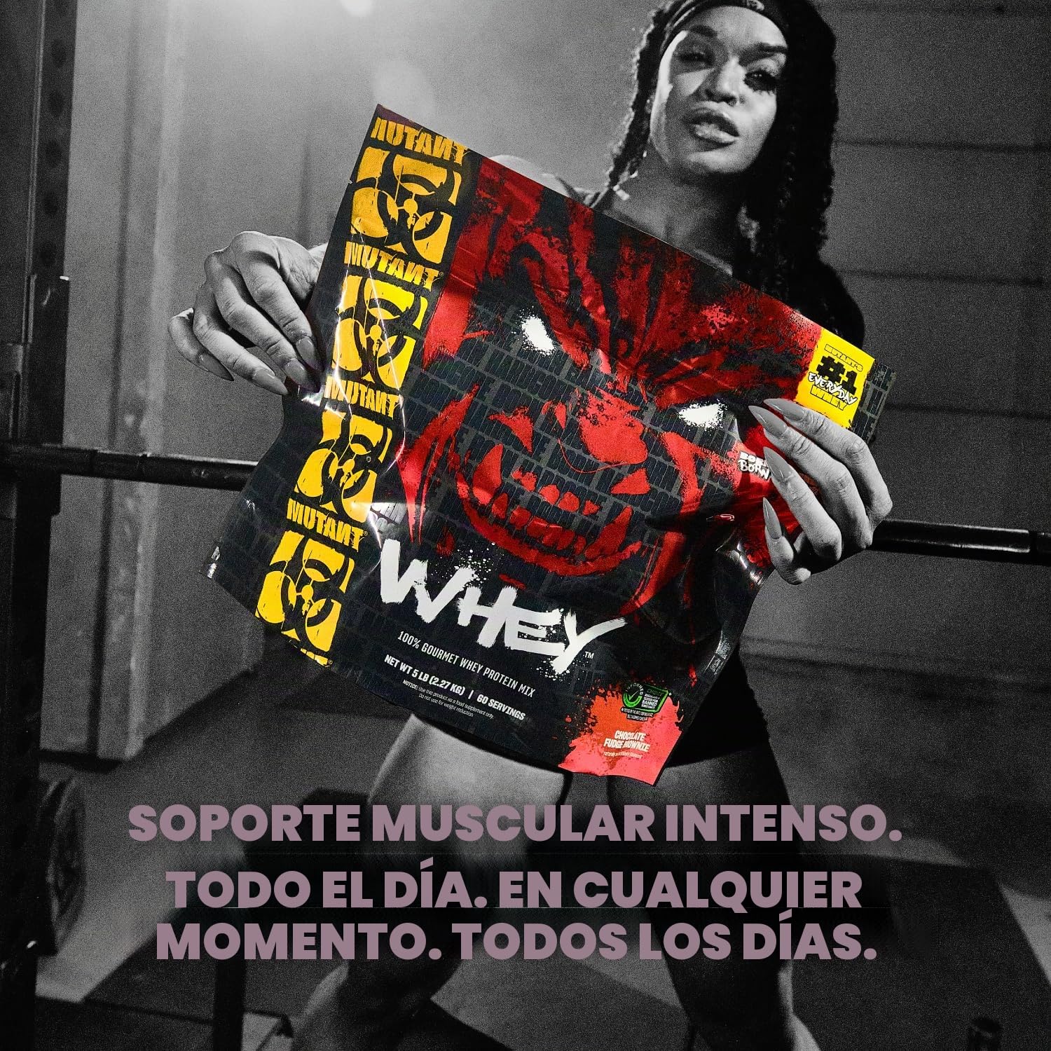 Mutant Whey Protein Powder - Sabor Chocolate Clásico, 4540g, Suero Premium para el Crecimiento y la Recuperación Muscular