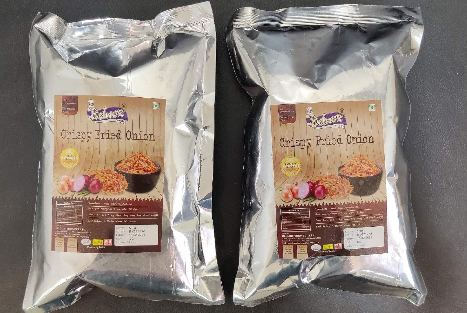 Delnor Fried Onion Combo Pack of 2 x 500g