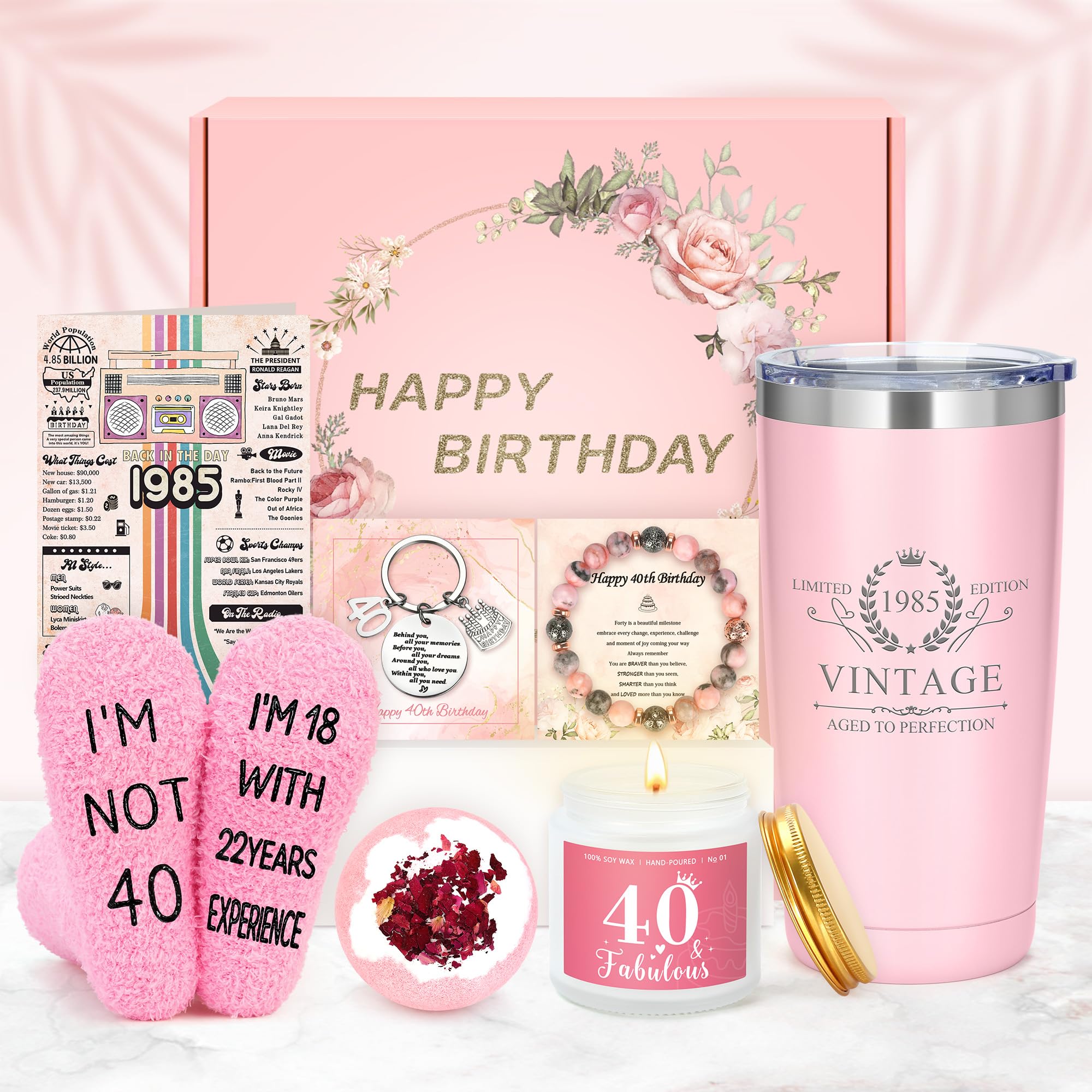 40th Birthday Gifts Women 40 Year Old Birthday Gifts for Women 40 Gifts for 40 Year Old Woman 40th Female Birthday Gift Ideas 40 Year Old Gifts for Women 40 and Fabulous Gifts for Women Sister