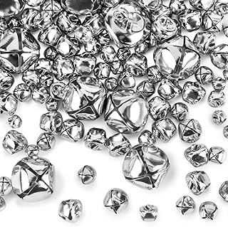 VGOODALL 250PCS Jingle Bells Bulk, Assorted Sizes Craft Bells for Crafts...