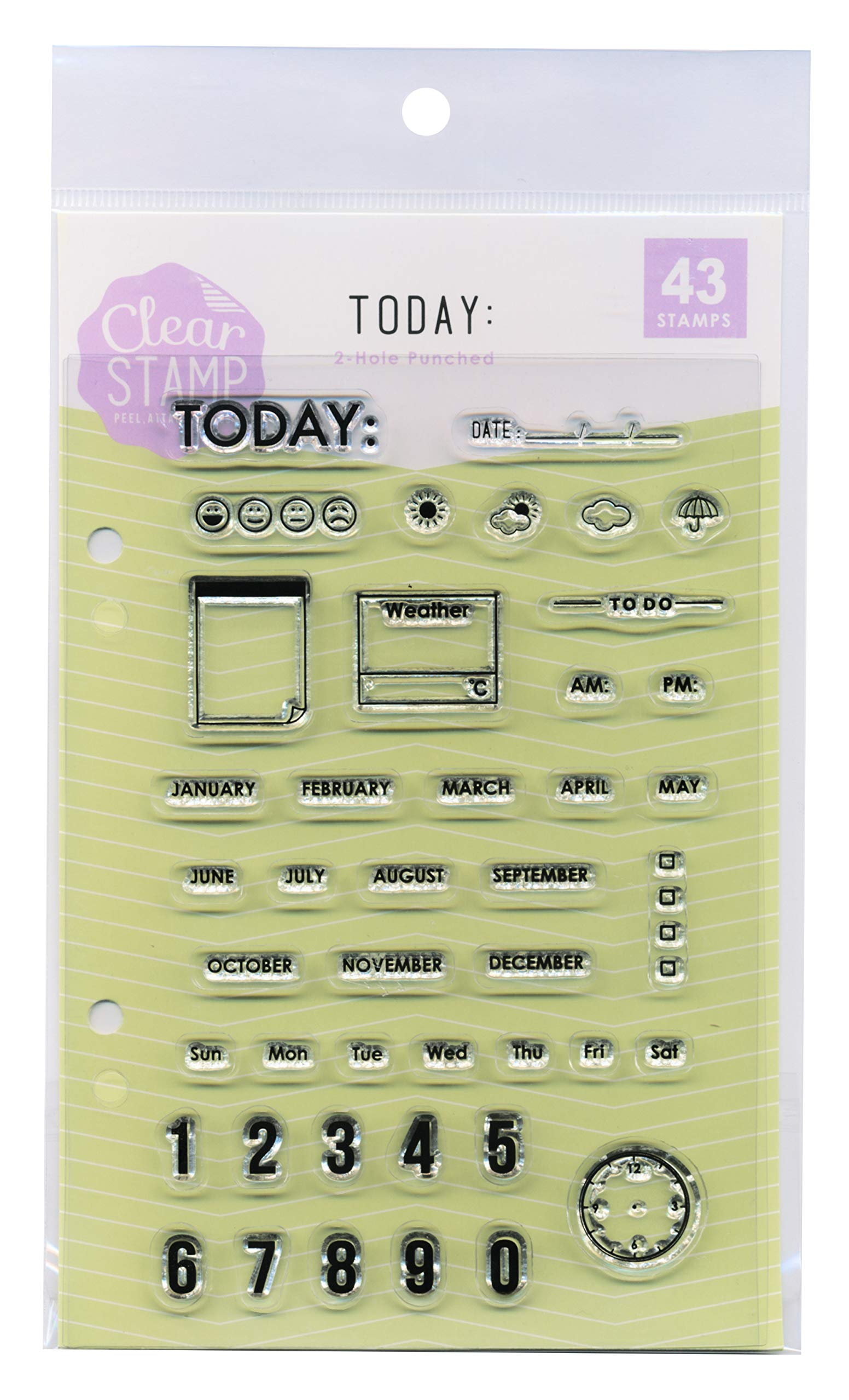 Amazon.co.jp: こどものかお クリアスタンプシートT TODAY (トゥデイ