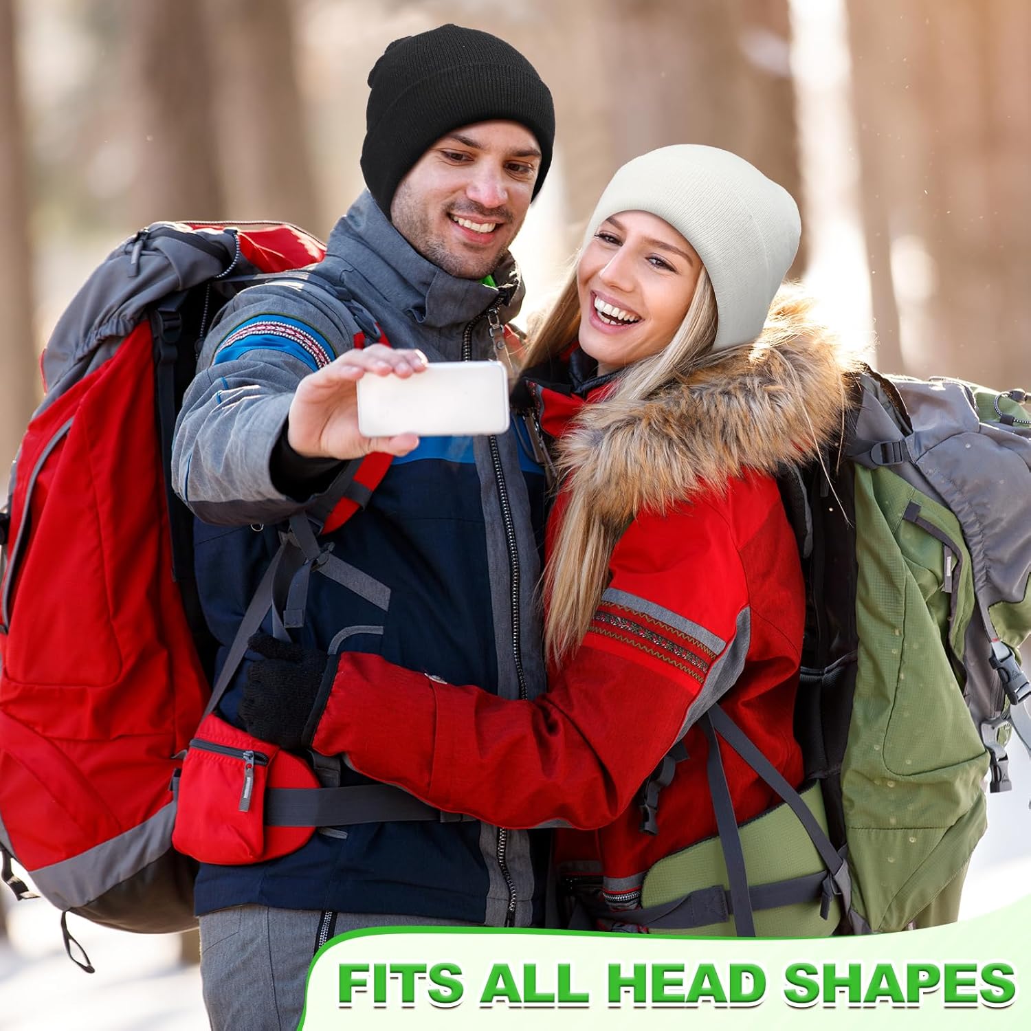 Winter Beanie Hats Bulk for Women Men Cozy Knitted Cuffed Skull Cap Soft Ski Hat for Homeless Gift Donation - Image 4