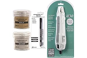 Professional Embossing Kit with Heat Tool Bundle