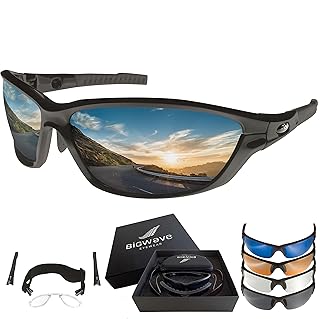 Sponsored You’re seeing this ad based on the product’s relevance to your search query.Learn more about this advertisement BIGWAVE Pro-Action 904 - Super Anti-Reflective Premium UV 400 Sports Glasses with 4 Interchangeable Lenses - Cycling Glasses with Dirt-Repellent Clean-Coat Coating for Men and Women