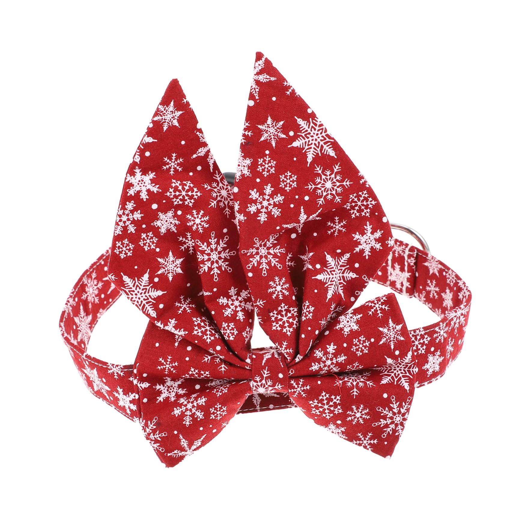 KOMBIUDA Collier de Noël pour Chat et Chien Réglable avec Nœud Amovible Décoration Festive pour Animaux Accessoire Confortable et Ajustable pour