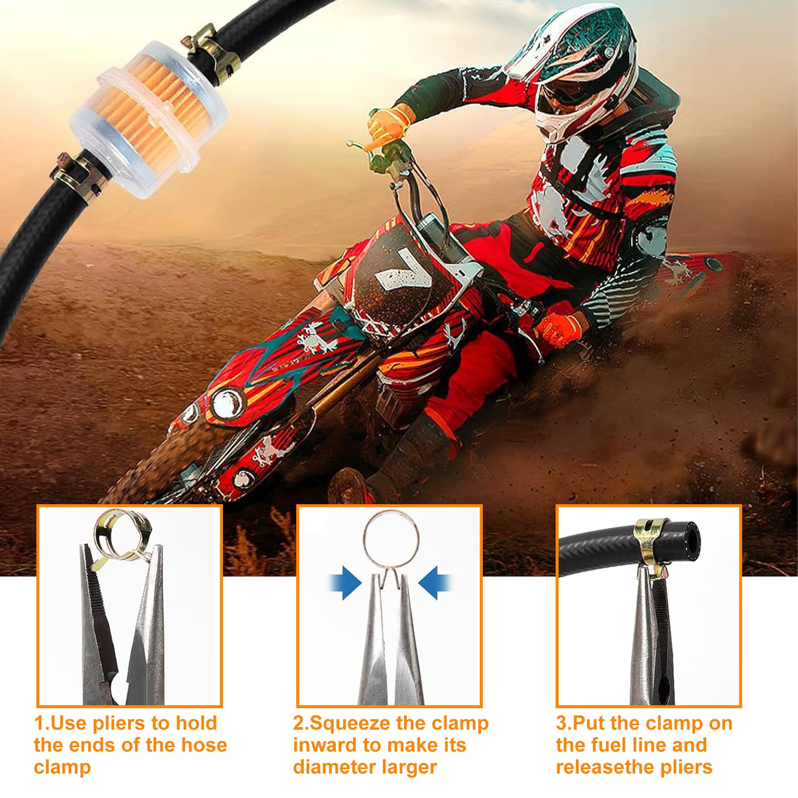 Kit Tubo Benzina 6mm - 2 Metri, Con Filtri E Fascette, Per Moto/Trattori - Foto 7