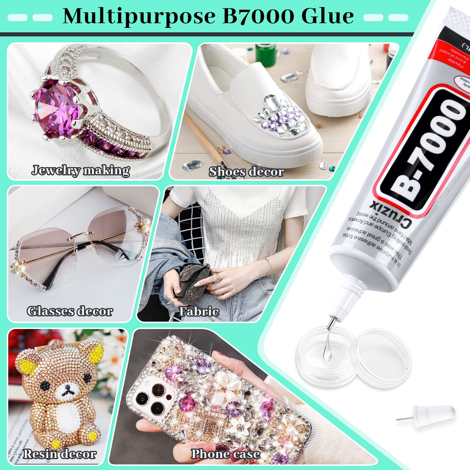 B7000 Glue Clear with Precision Tip, B-7000 Jewelry Bead Glue