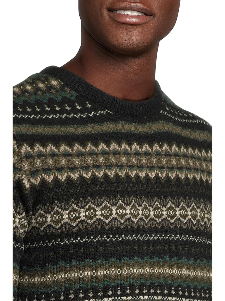 Gray Barbour Barbour Case Fair Isle Crew Neck Sweater