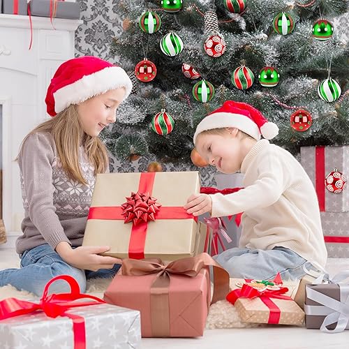 Miniatura 21 de Bolas de Navidad adornos para árbol de Navidad, 30 piezas irrompibles, bolas colgantes de 2.36 pulgadas, juego de adornos de bolas de Navidad