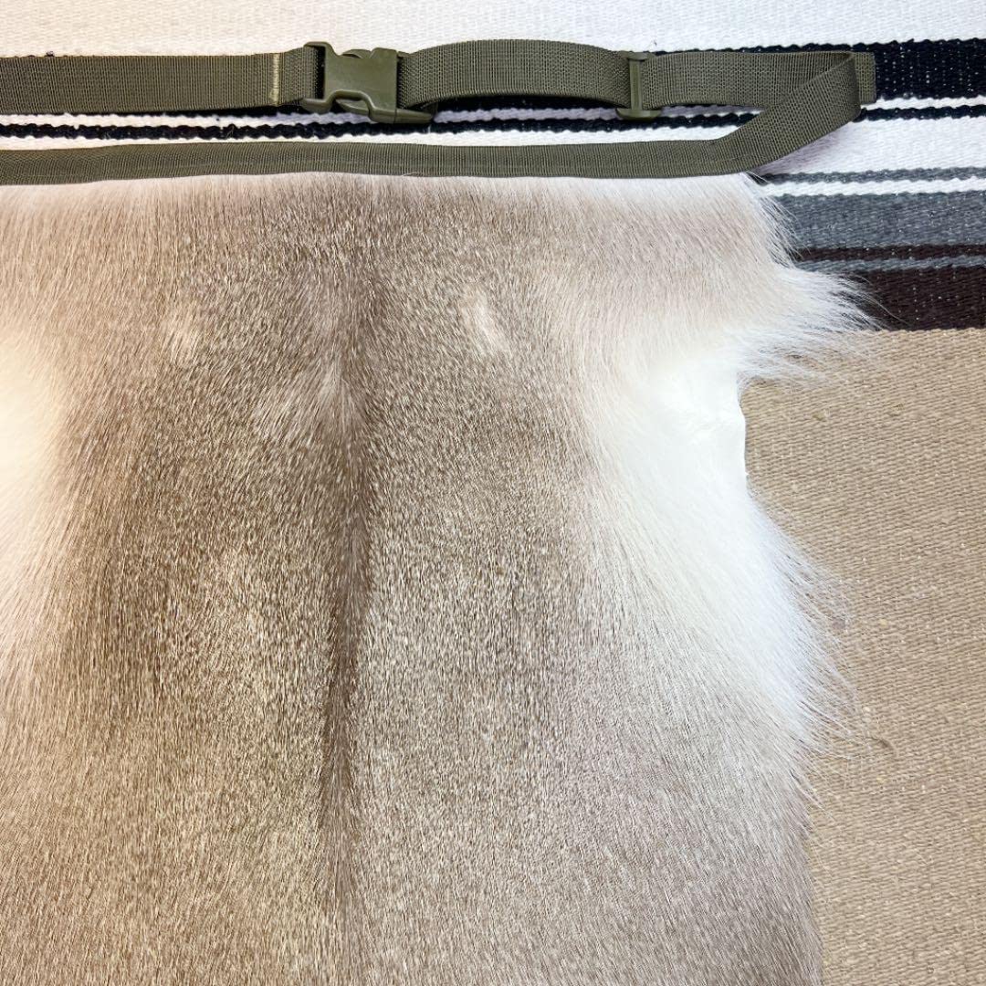 Amazon.co.jp: エゾシカ 尻あて 鹿毛皮 尻当て 尻皮 登山 雪山