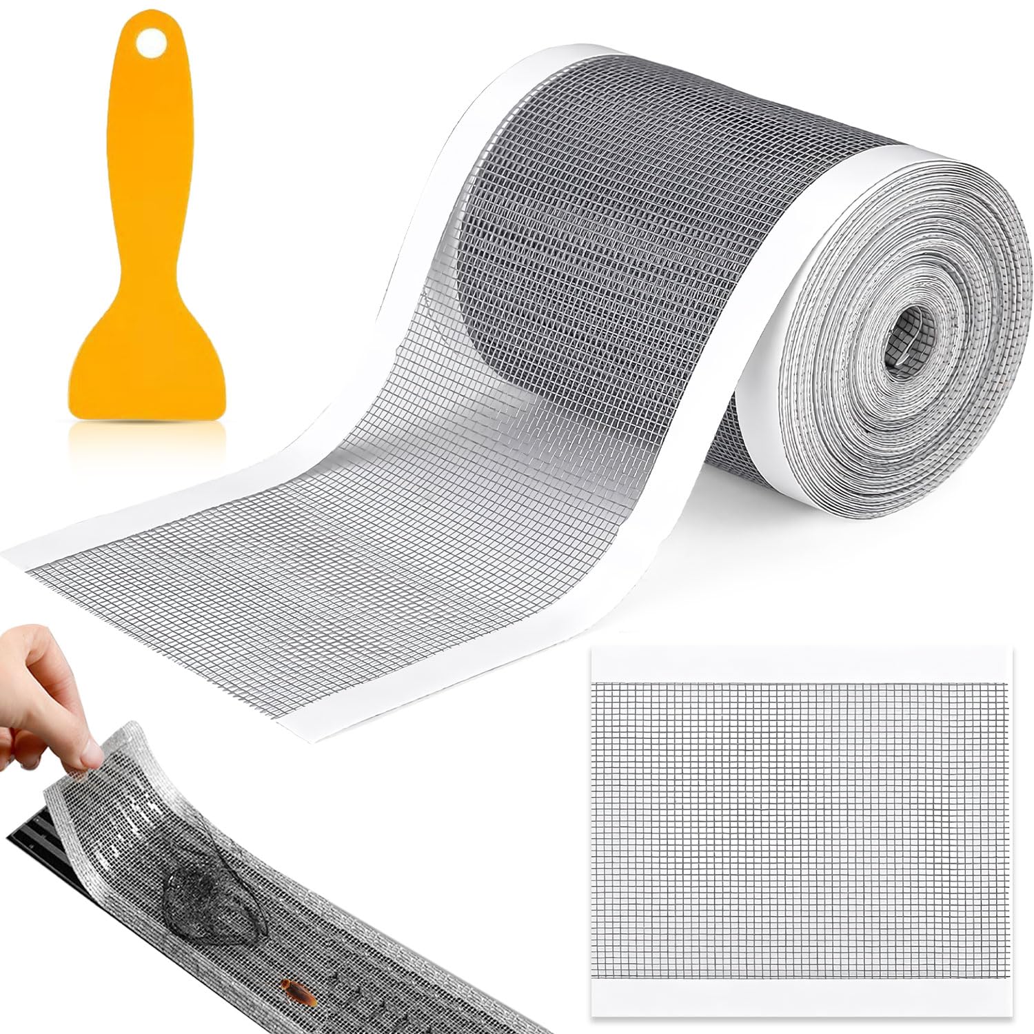 BendJoy 10m Drain Cover Self Adhesive Mesh Roll, Drain Guard Mesh Strainer for Sink, Bathroom Drain Cover for Shower Kitchen Sink Strainer, Floor Drain Stickers Sink Mesh Strainer Rectangle (B0D8J8ZJXB) Amazon Price History, Amazon Price Tracker