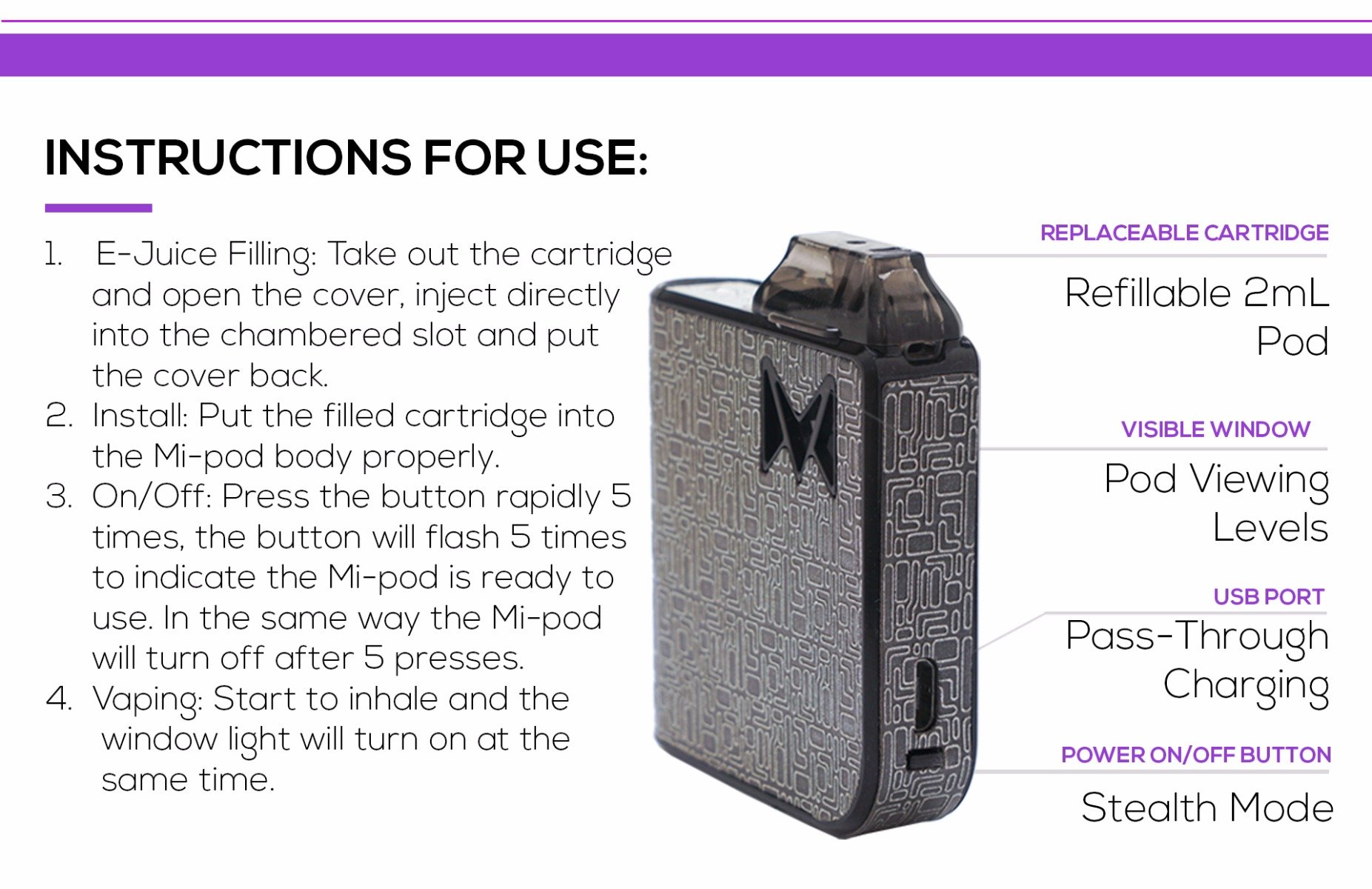 Authentic Smoking Vapor SV Mi-Pod Ultra Portable All-in-One Starter Kit:  Amazon.de: Health & Personal Care