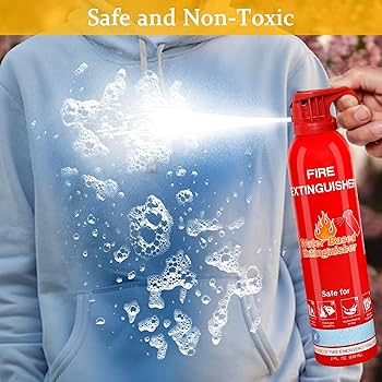 Fire Extinguisher For Home With Mount - Upgraded 8-in-1 Portable Fire 6 Pack