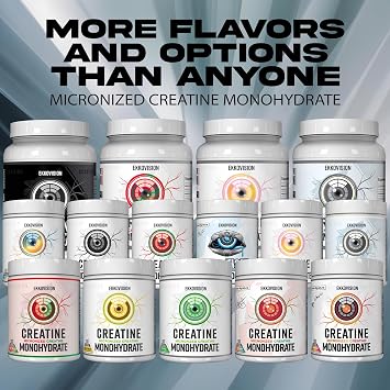 Ekkovision Creatine Monohydrate Powder, Micronized, Grape, Pre Workout & Post Workout Supplement for Men and Women, Energy Support, Easy to Mix in Shakes, Smoothies & Beverages, 100 Servings