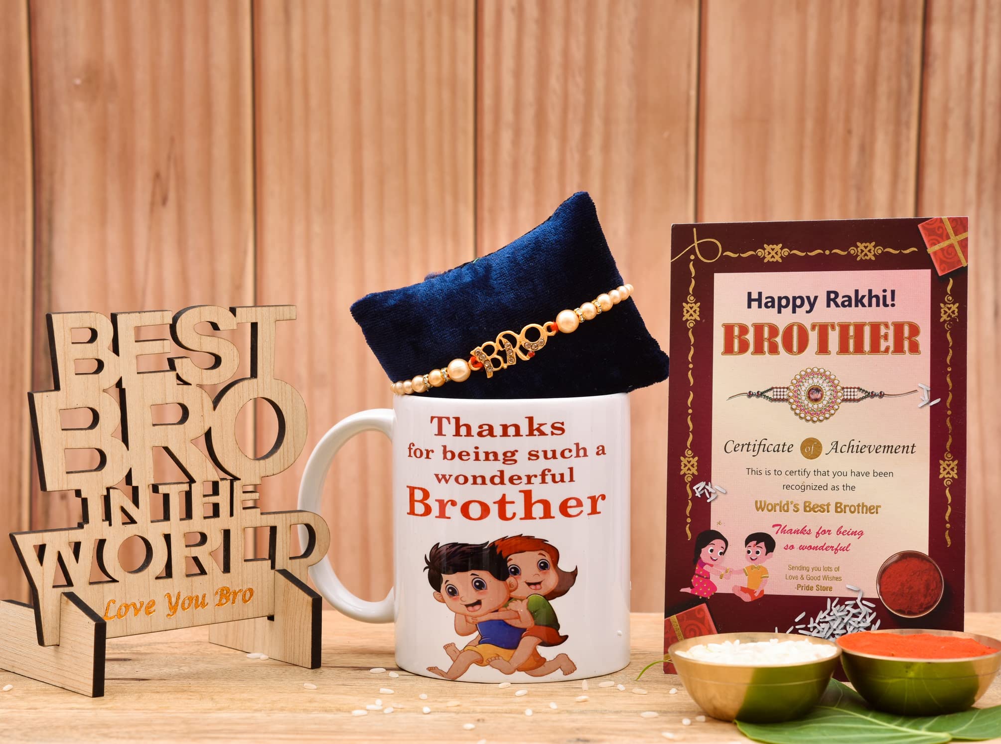 See full amazon price history chart for Pride Store Rakhi for Brother Pack of 1 Rakhi with Printed Mug 330m1l & Wooden Showpiecs Best Bro in The World, Greeting Card (Roli Chawal Pack) | Gift for Men-Boys-Kids Raksha Bandhan Pride Store Rakhi for Brother Pack of 1 Rakhi with Printed Mug 330m1l & Wooden Showpiecs Best Bro in The World, Greeting Card (Roli Chawal Pack) | Gift for Men-Boys-Kids Raksha Bandhan (B0B6765FRD) Amazon Price History, Amazon Price Tracker