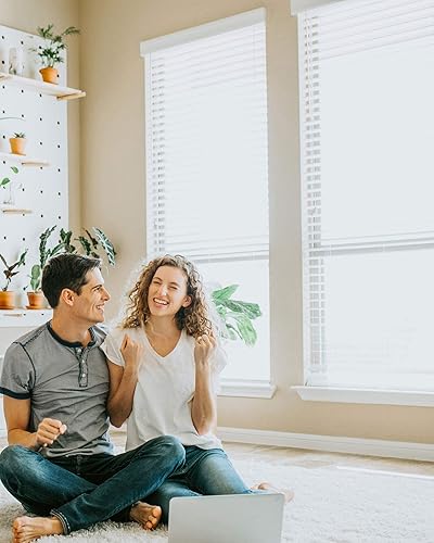 Miniatura 8 de CHICOLOGY Persianas de madera sintética, persianas de madera, persianas de ventana, tratamientos de ventana, persianas y persianas, persianas para