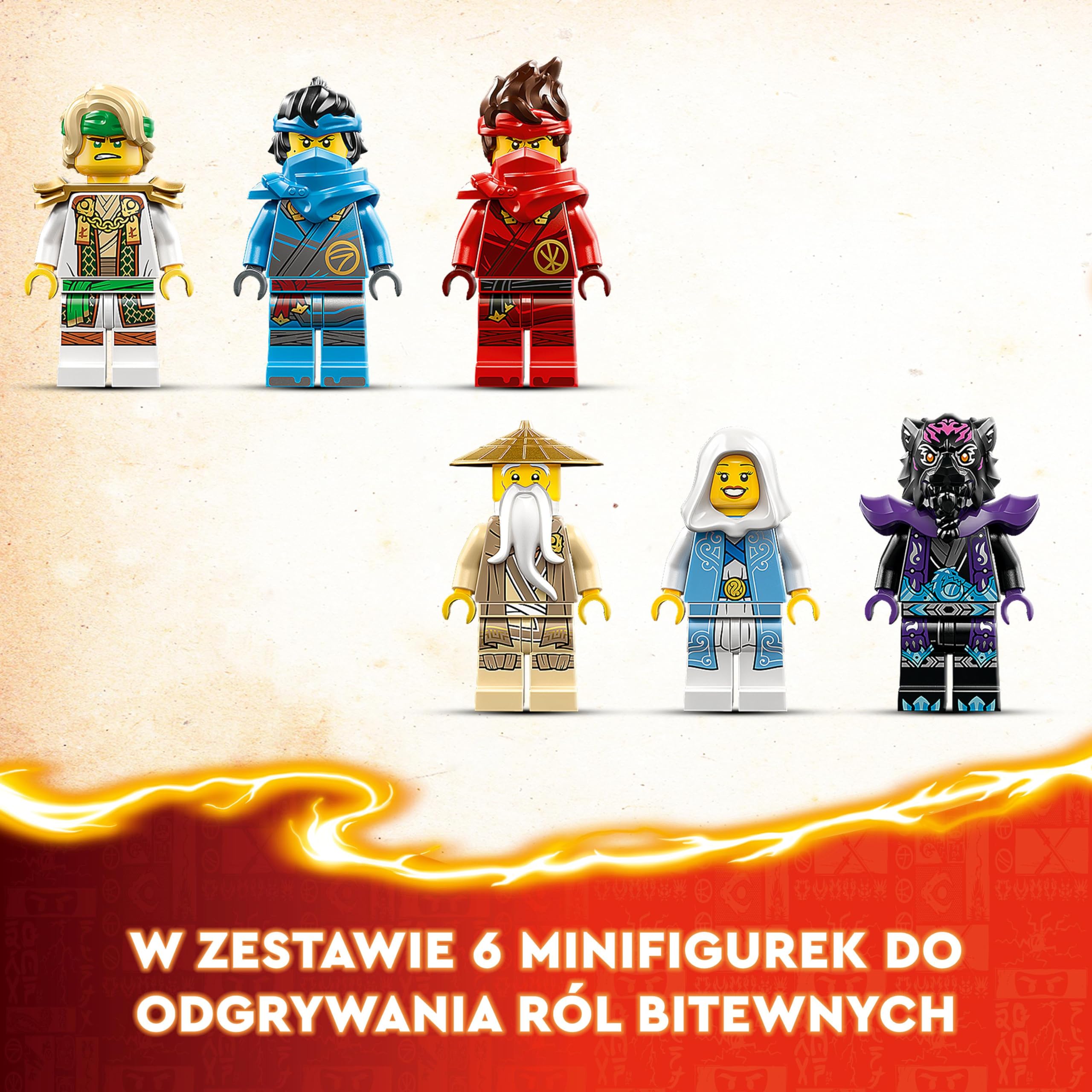 LEGO NINJAGO Świątynia Smoczego Kamienia, Zabawka Ninja dla 13-latka, Chłopców i Dziewczynek, Figurka Smoka do Zbudowania, Fajne Dekoracje do Pokoju Dziecięcego i Prezent dla Nastolatka, 71819