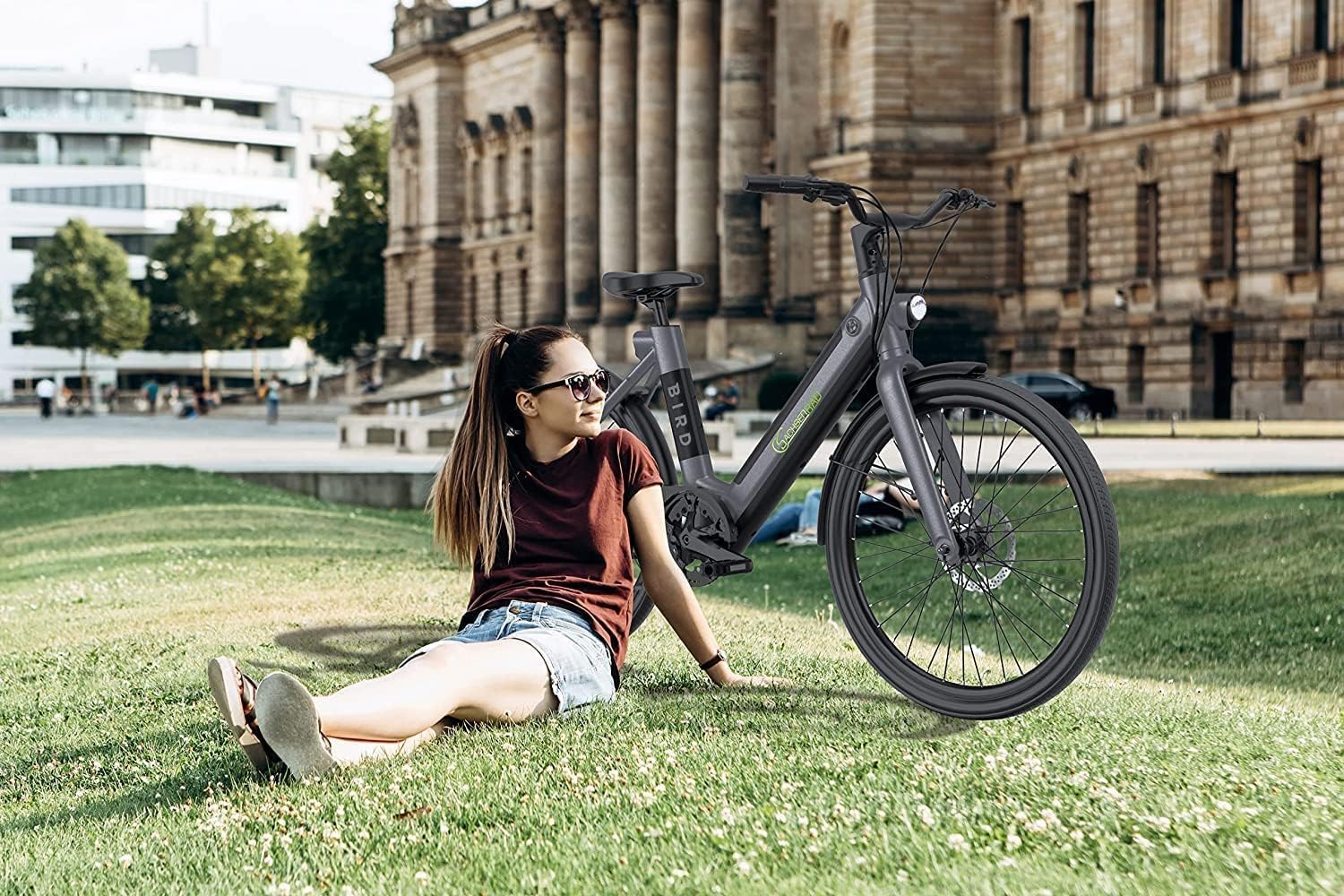 xBird Urban City-Bike C6F Connect Mit Diebstahlschutz APP | Modernes Design E-Bike Elektrofahrrad mit Integriertes LCD Display und StVZO-zugelassene LED-Leuchten für 150-180CM