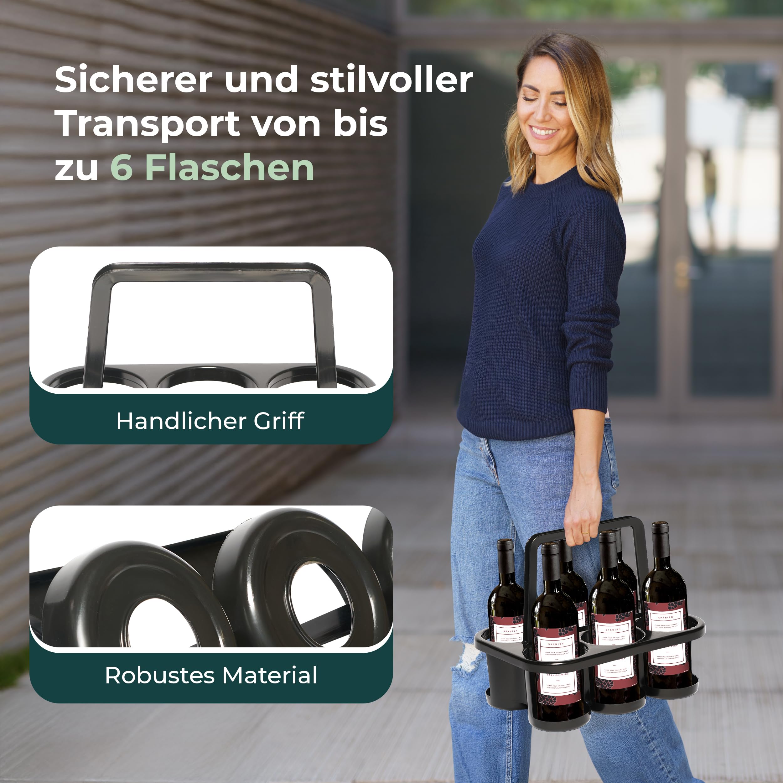 Novaliv Boîte à lessive avec couvercle - 4 l - Transparent - 23,5 x 18