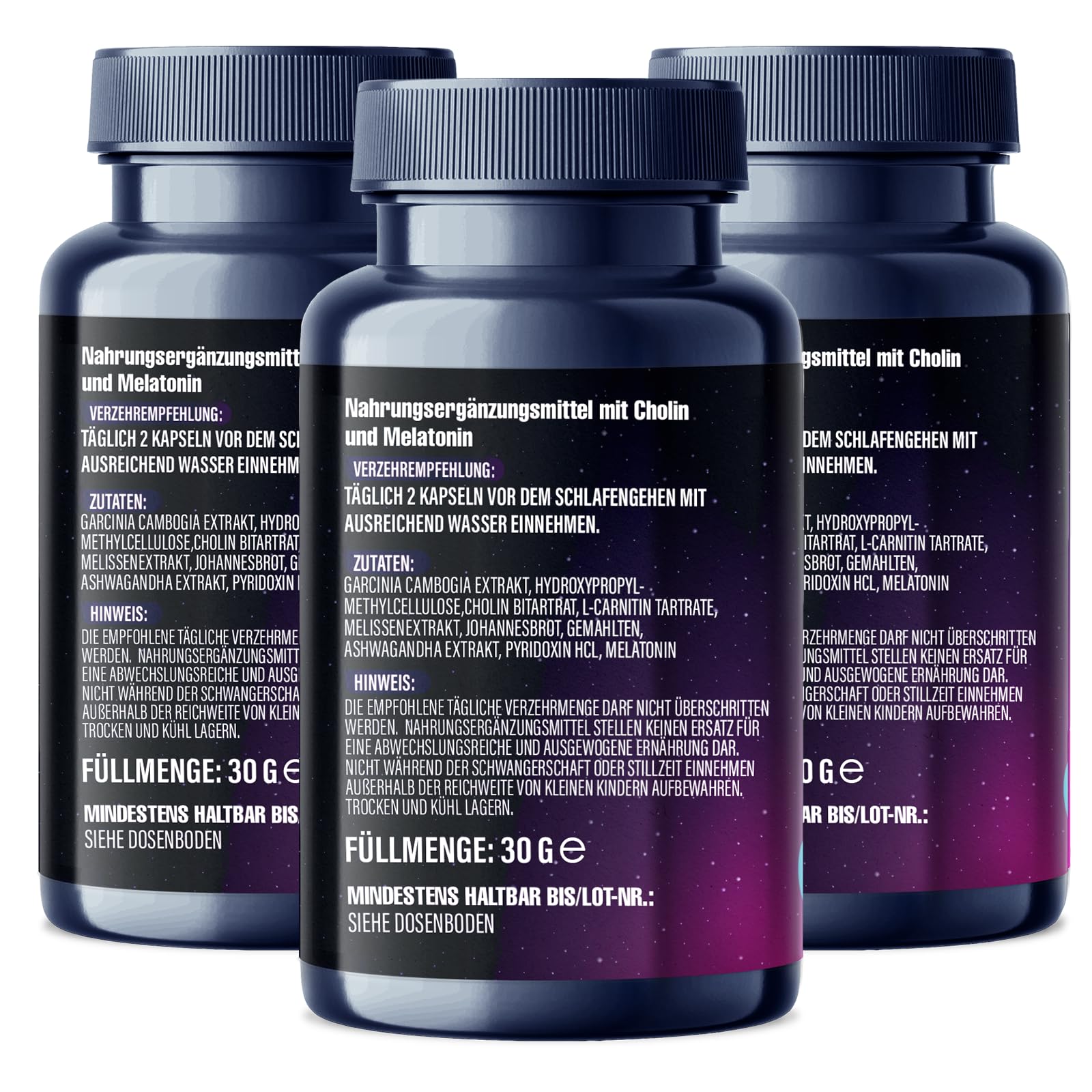 NEU: Saint Nutrition® KETO NIGHT BURN 3er Variante mit Melatonin 0,5 mg und Cholin für die Nacht – schnell & endlich - verbesserte Formel für Frauen + Männer