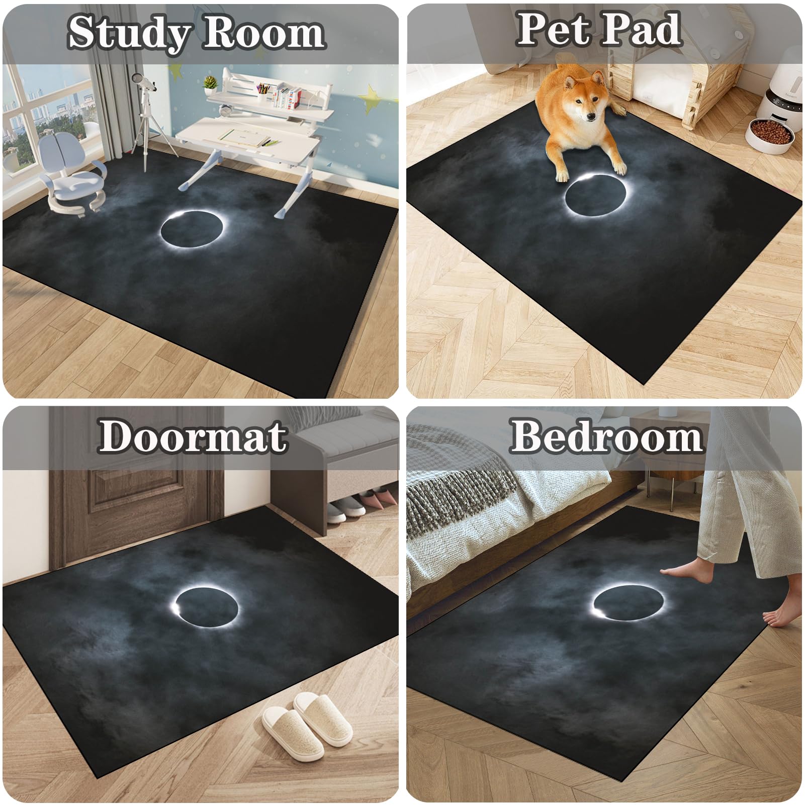 Alfombrilla para Silla de Oficina, Alfombra Silla Gaming, Alfombrilla de Protección para Suelos Duros, Protector Suelo Silla Ruedas, Protector de Silla de Escritorio, Antideslizante 70 x 100 cm