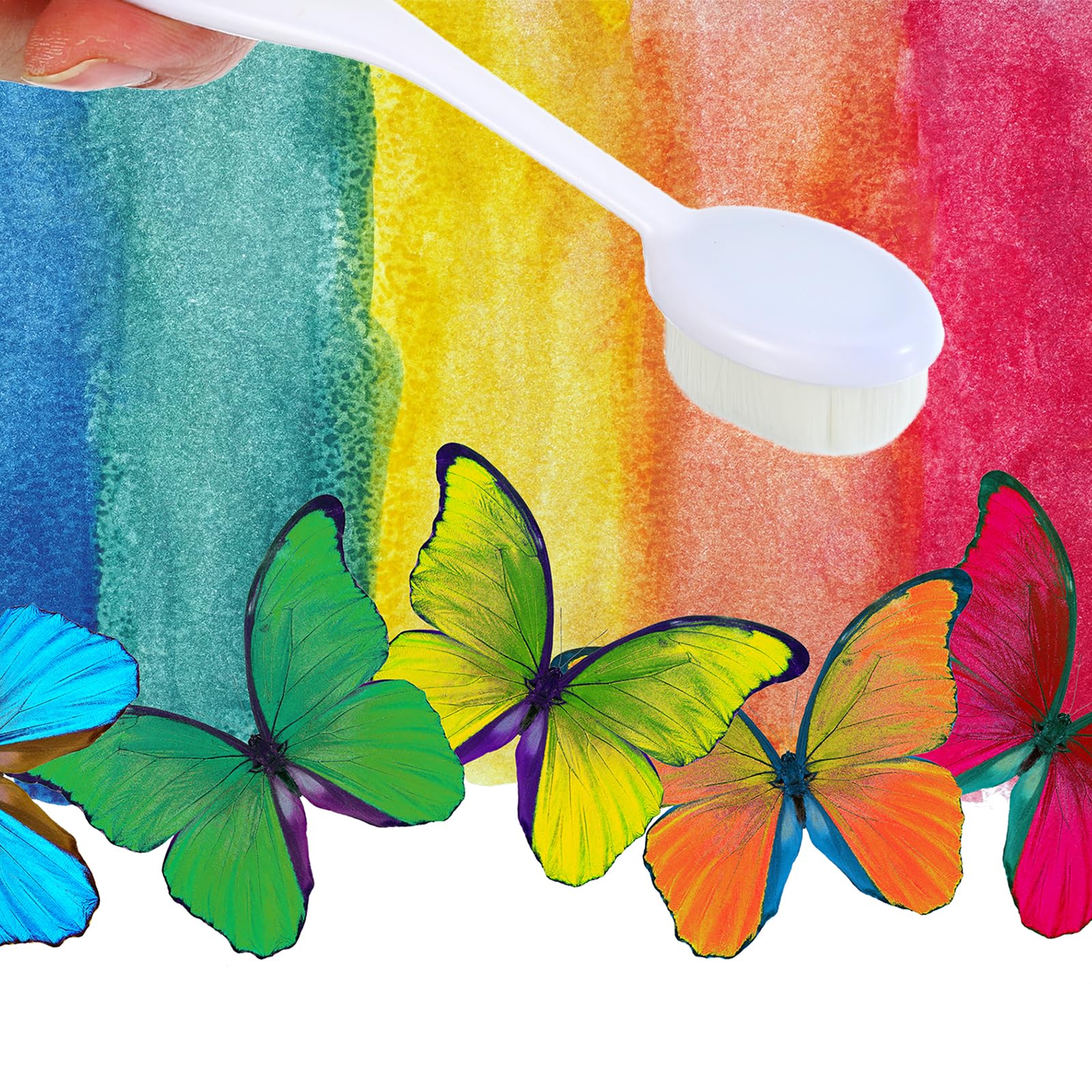 10 Stück Mischpinsel 5# Braun - Für Kartenherstellung & Malerei