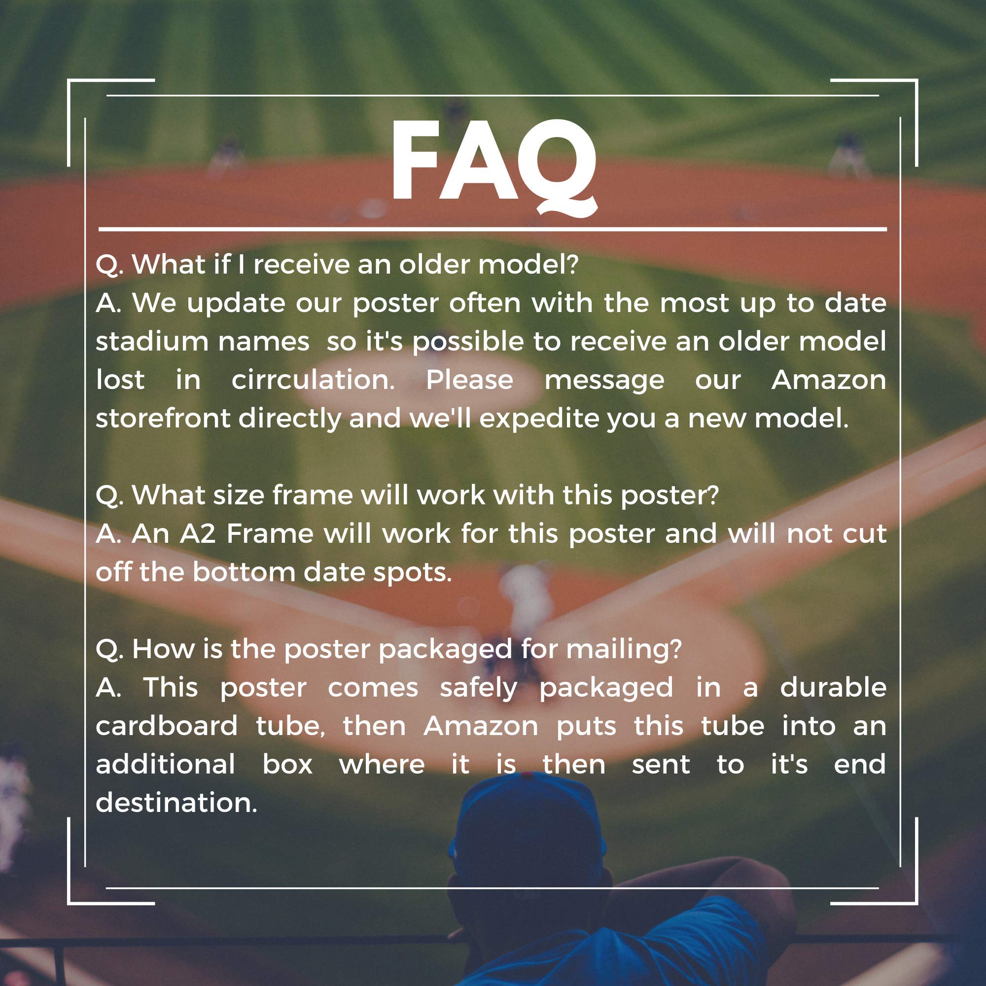 Buy Baseball Stadiums of America Scratch Off Map Lists National