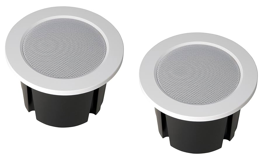 YAMAHA スピーカー 2個セット YAMAHA 天井埋め込みスピーカー2個 + 赤外線ワイヤレスマイク2本