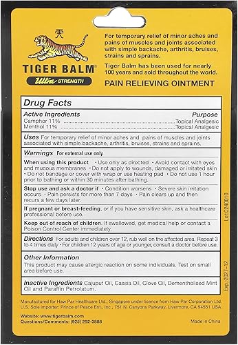 Miniatura 5 de Tiger Balm Ungüento para aliviar el dolor Ultra Strength 170 oz