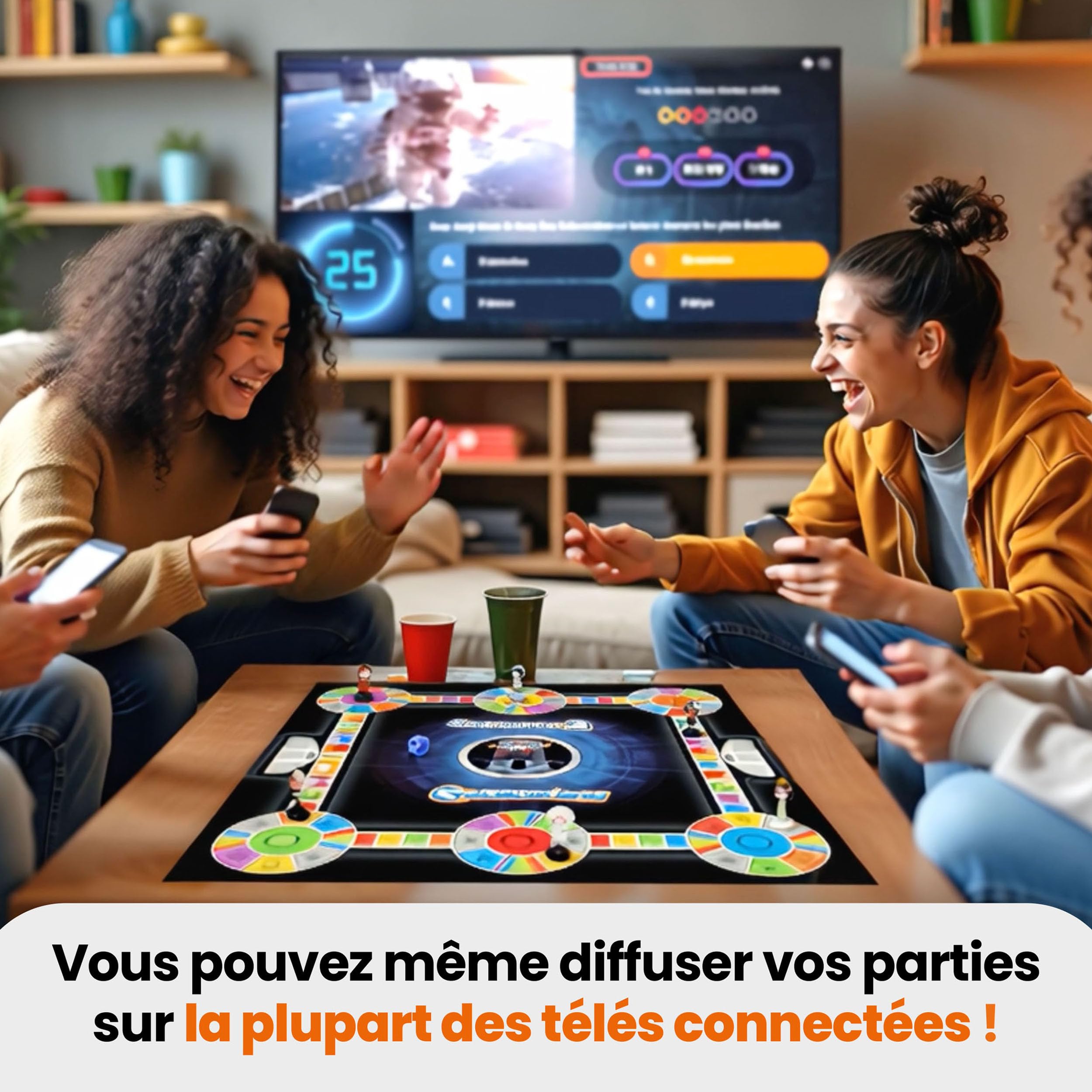 Outsmarted Édition Méga - 10 catégories Bonus passionnantes | Enfants, Ados & Adultes | Une soirée Jeu Nouvelle génération en Famille ou Entre Amis | 2 à 24 Joueurs | À partir de 8 Ans