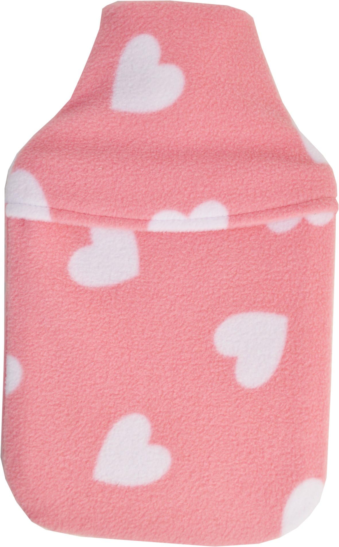 Vagabond Bags 2 Litre Pink Heart Hot Water Bottle and Cover