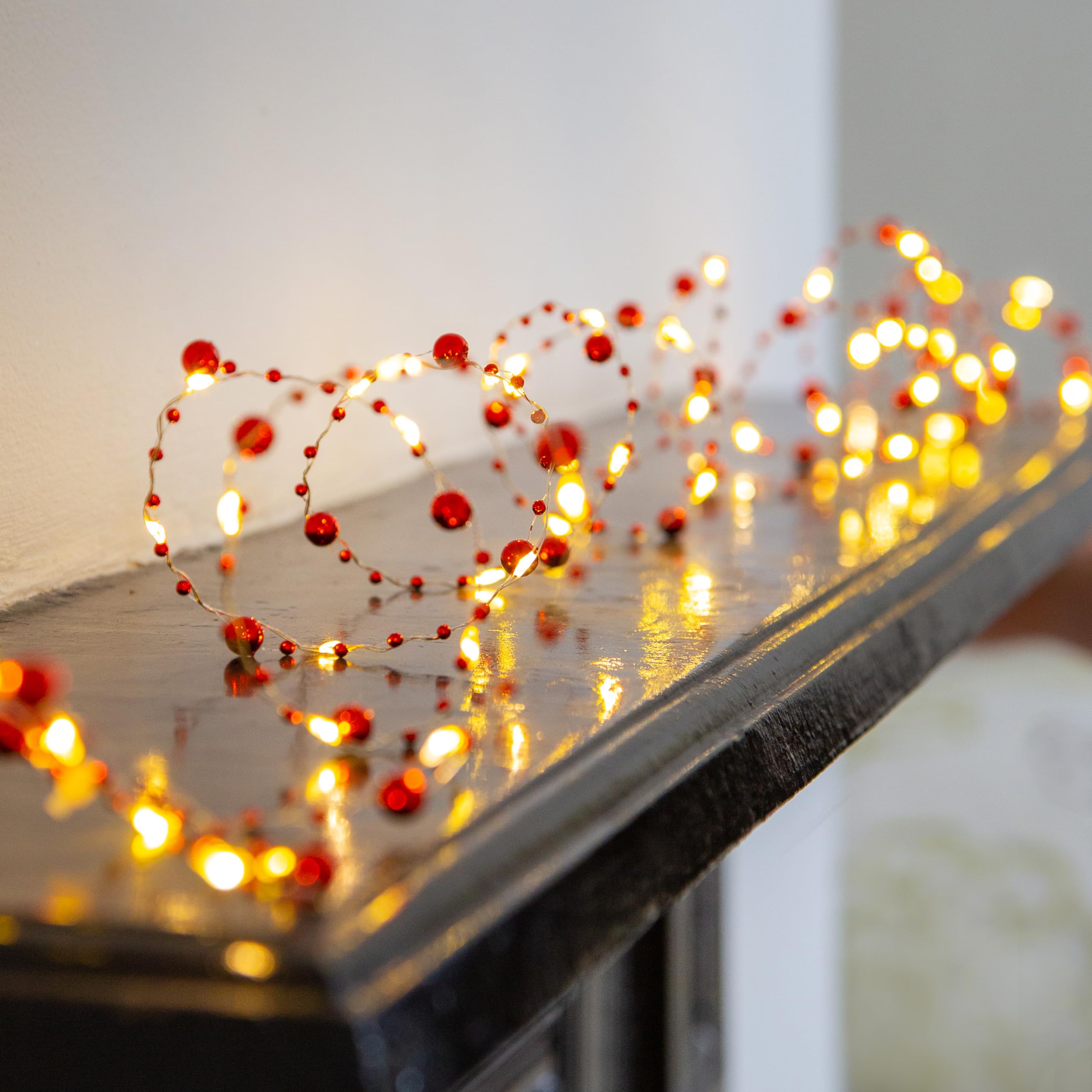 Christmas Berry String LED Lights by Talking Tables 3 Metres (9.8Ft), Decoration