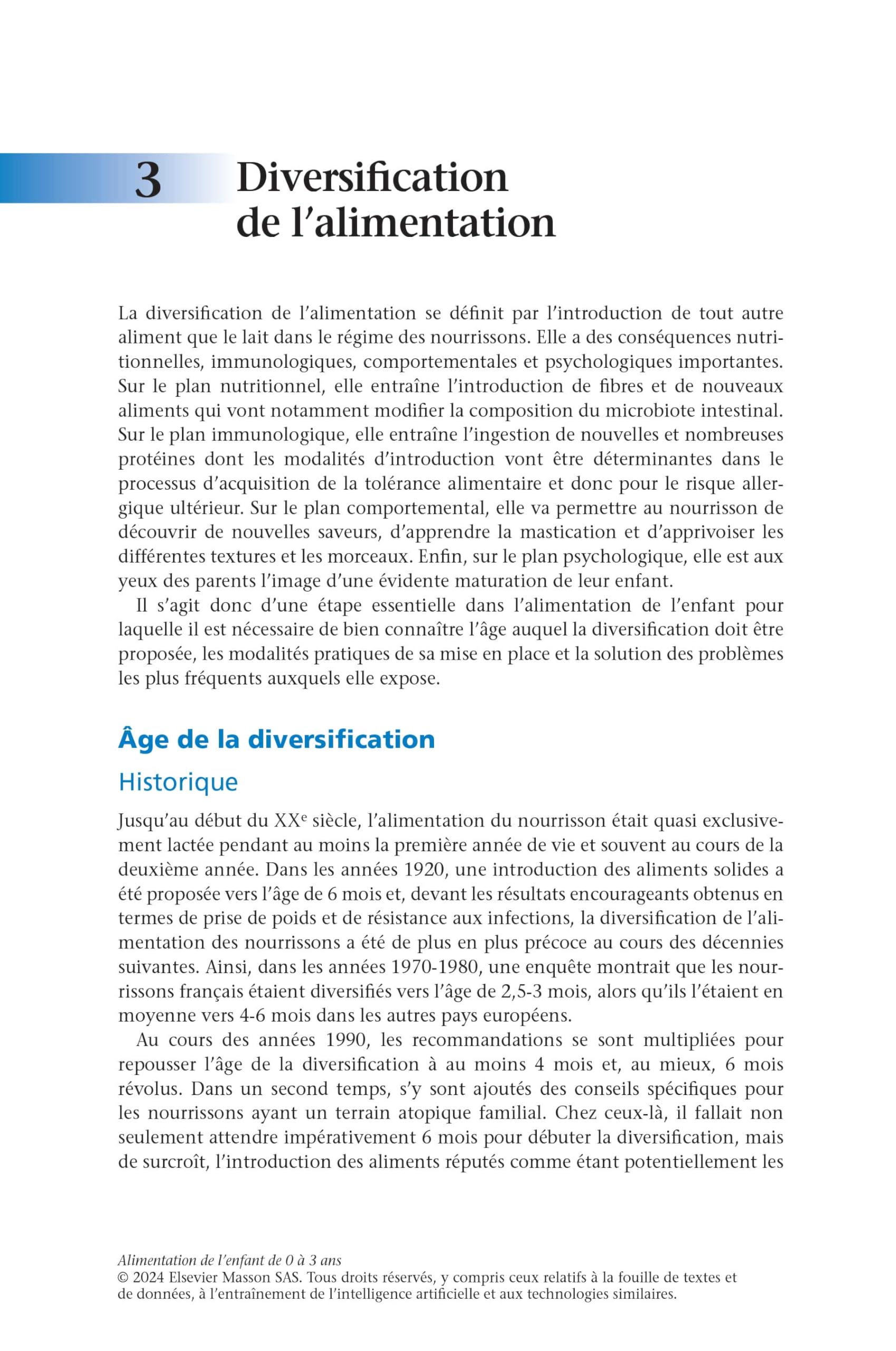 Alimentation de l'enfant de 0 à 3 ans