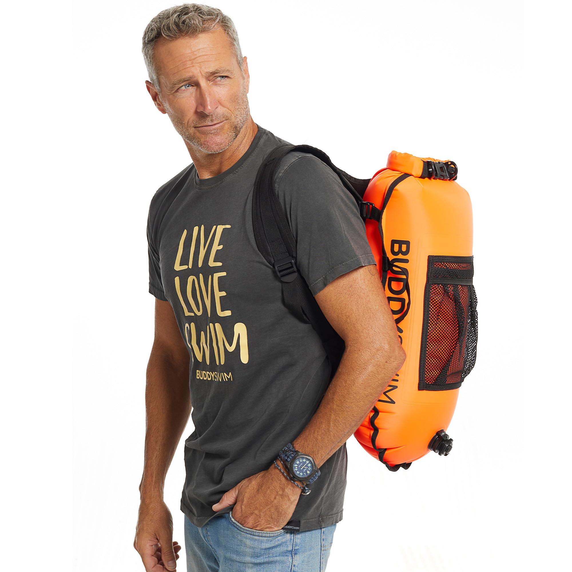 Zaino Boa per Nuoto in acque libere 28 L con Sacca Interna Impermeabile al 100% e Schienale Staccabile. Boa Nuoto Resistente, Leggera e Facile da ripiegare.