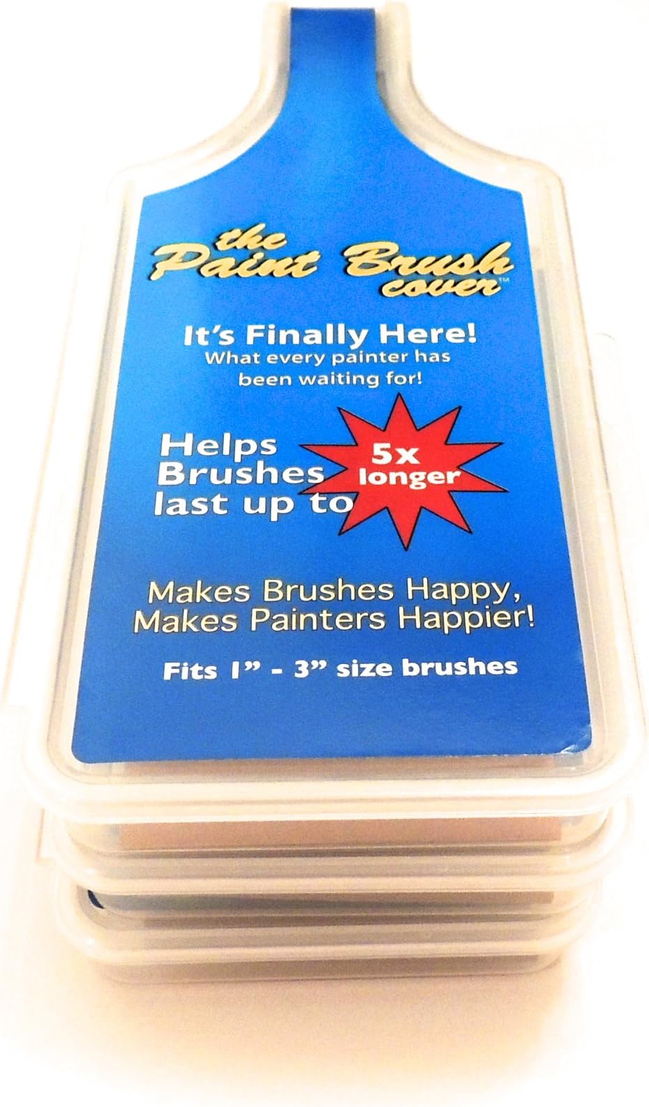 The Paint Brush Cover (3 Pack). Professional Painting Brush Holder/Case. Holds 1" to 3" Brushes