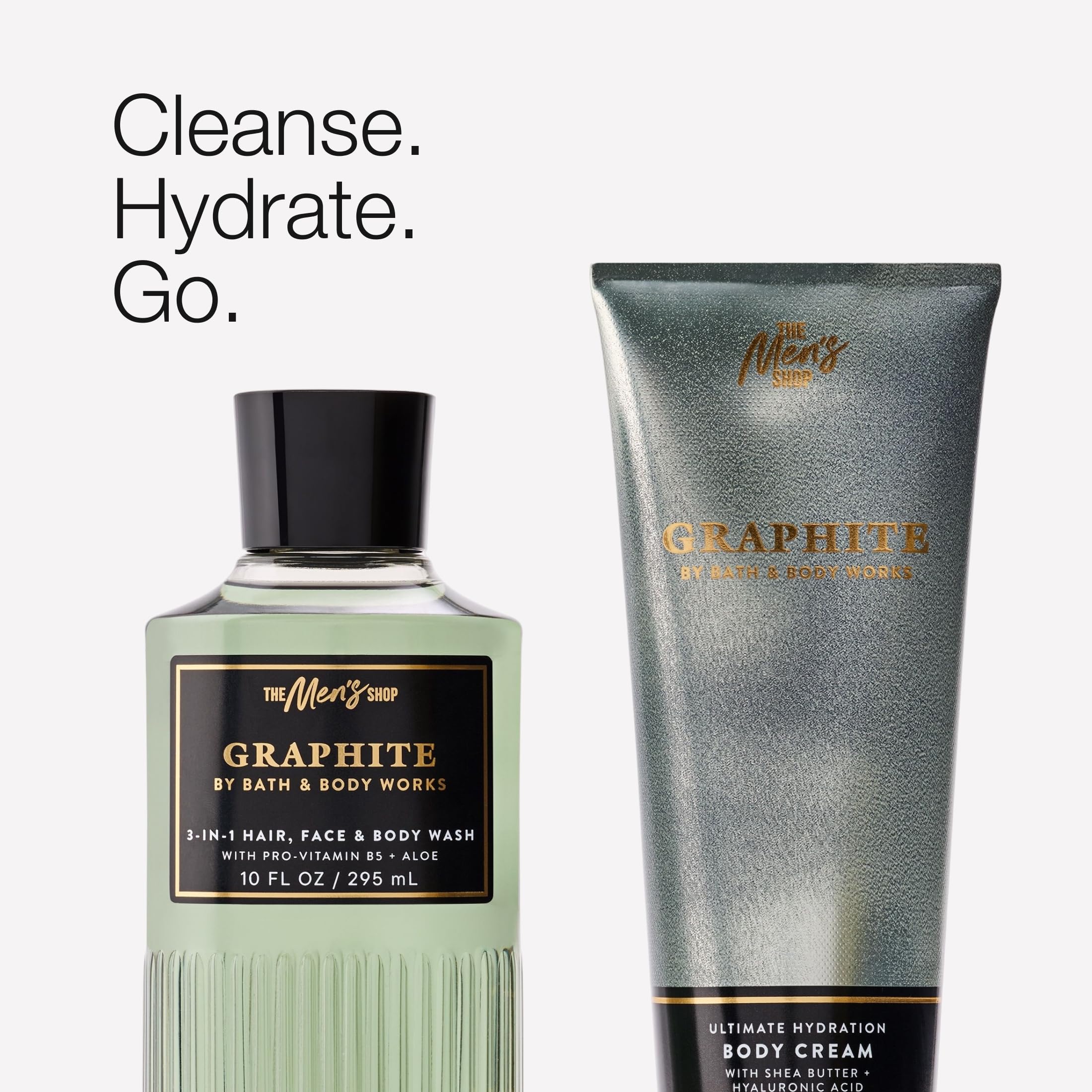 Bath & Body Works Graphite Body Wash & Cream Set -2