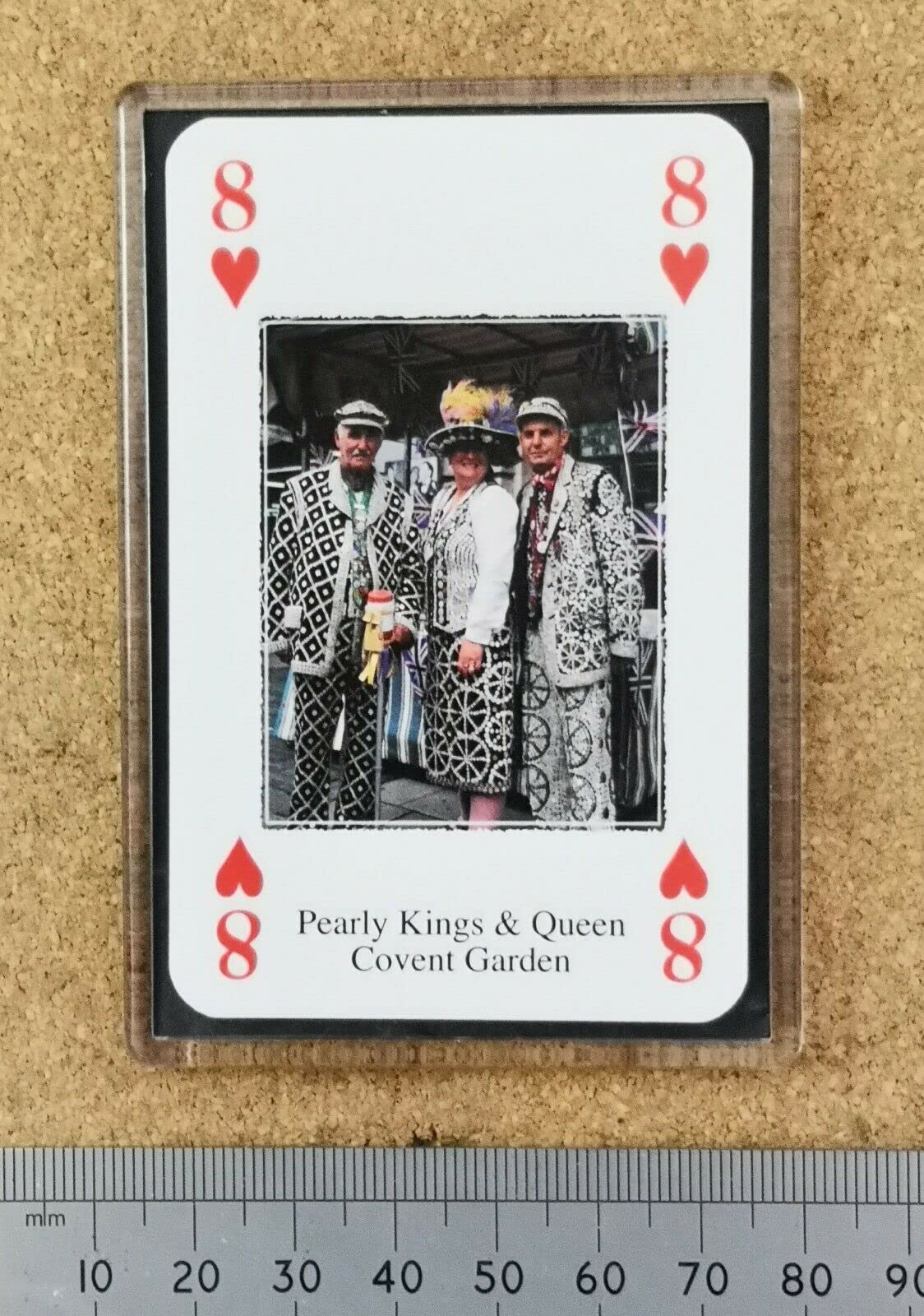 London Landmarks Playing Card Fridge Magnet - PEARLY KING'S QUEENS