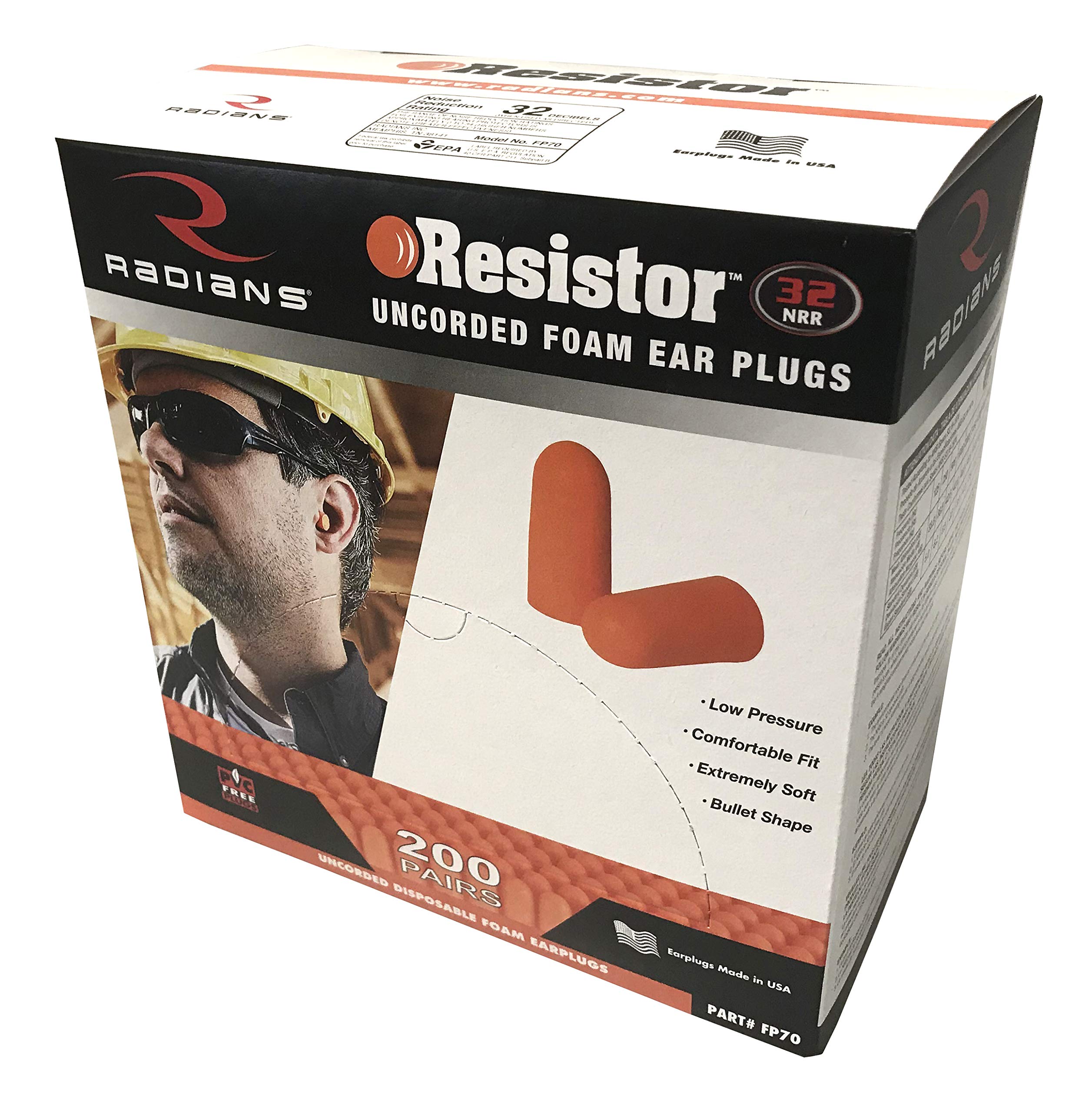 unisex adult Uncorded Industrial Safety Ear Plugs, Multi