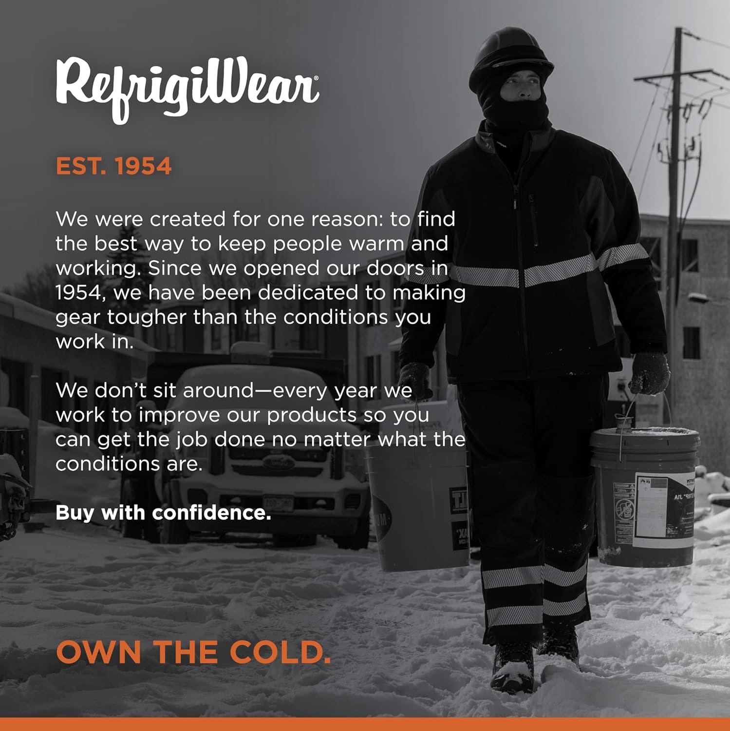 RefrigiWear Dual-Layer Heavyweight Cotton Knit Double Sided PVC Dot Grip Work Gloves - Pack of 12 Pairs