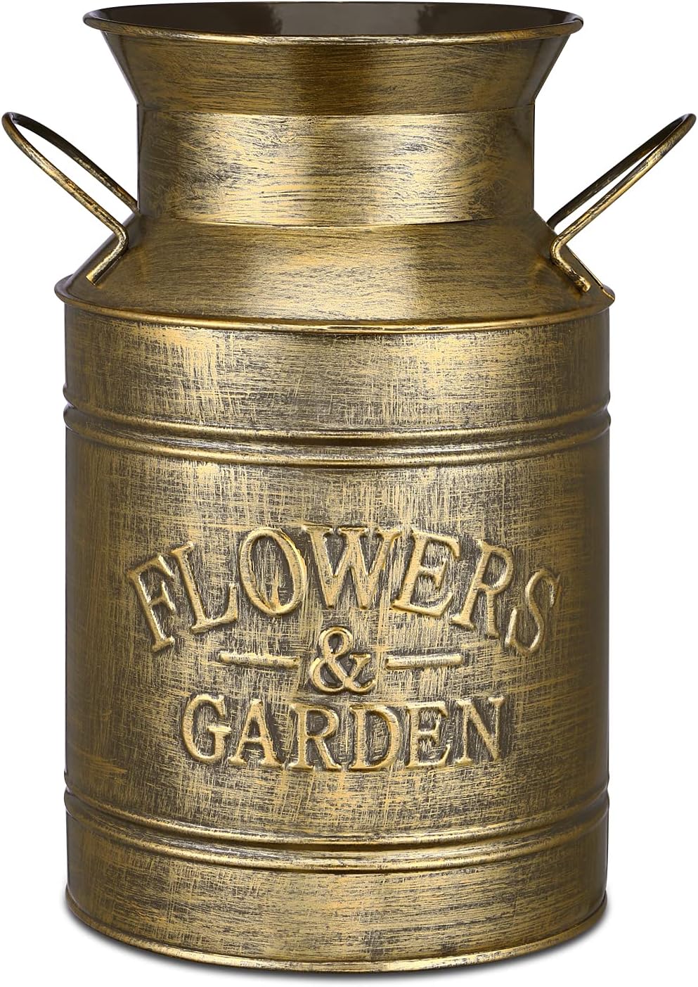 SHINGONE Rustic Shabby ChicVase Small Vintage Metal Jug French Style Pitcher Decorative Flower Vase Farmhouse Decor for Home, Kitchen, Bathroom