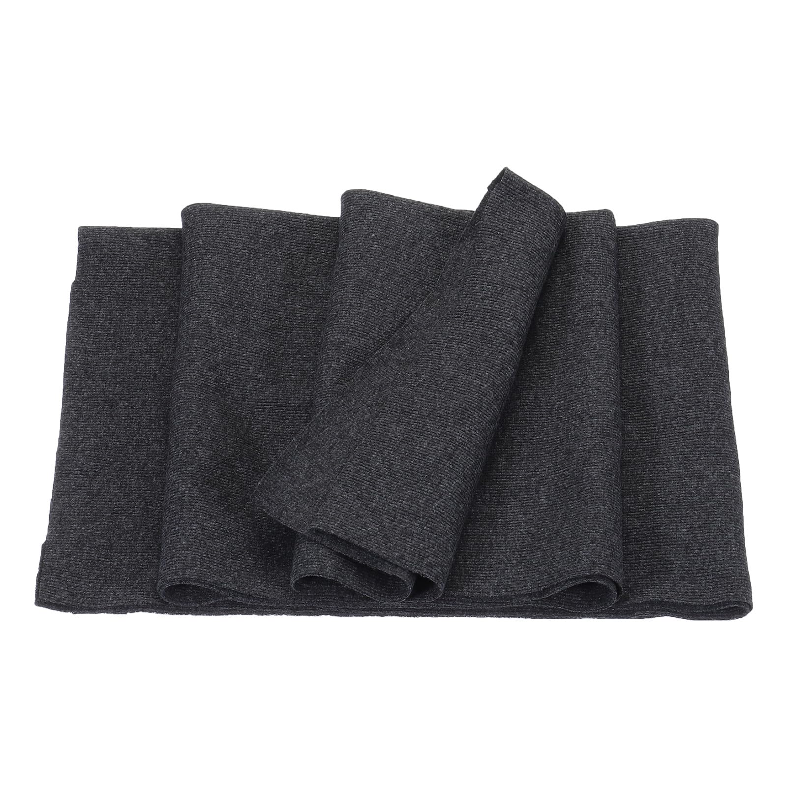 MECCANIXITY 47" Elastic Cuffs Ribbed Trims Cotton Fabric Knit Rib Stretch Tape Cuff Sleeve Waistband for Sewing, 20" Wide Dark Gray