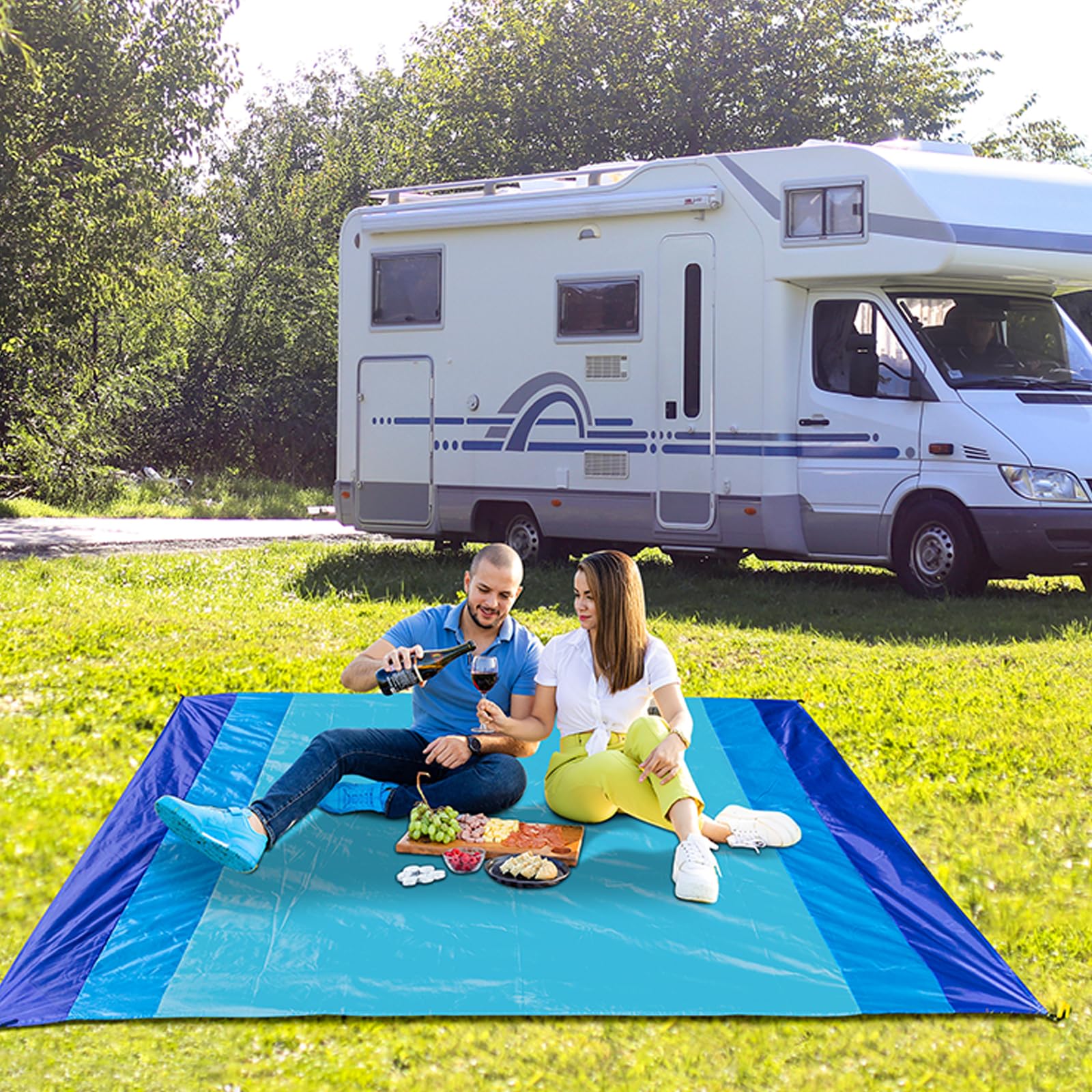 Couverture De Plage Surdimensionnée Anti-sable, Imperméable, 210,8