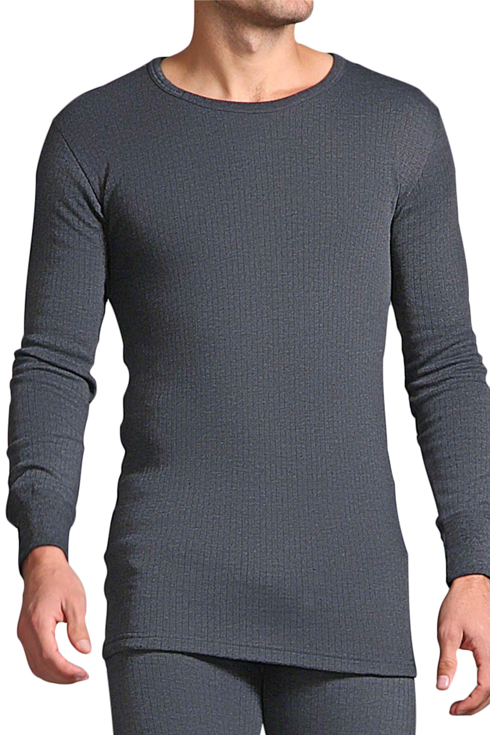 HEAT HOLDERS - Mens Winter Warm Thermal Underwear Long Sleeve Vest Top Shirt (XX-Large: 47-49