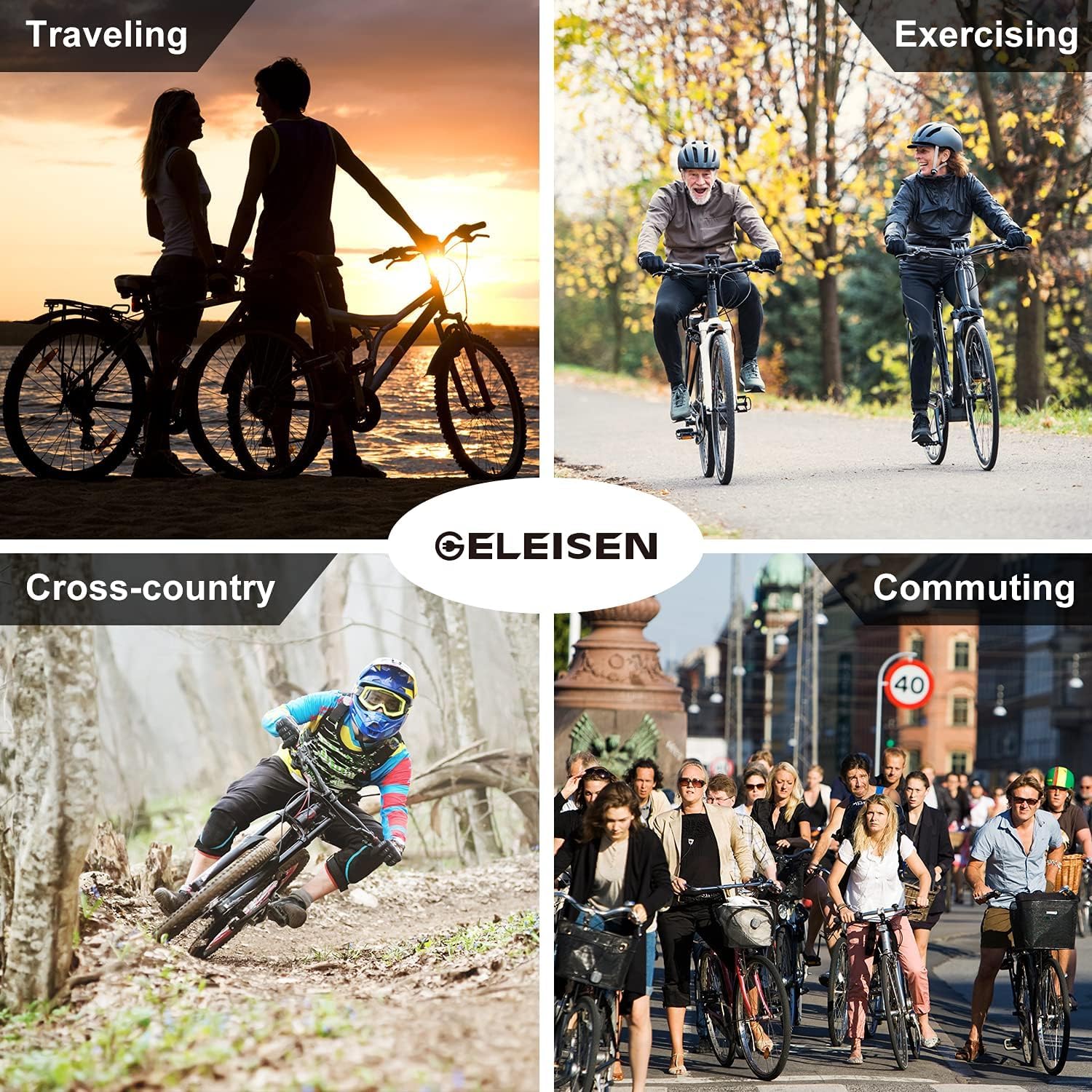 Electric Bikes for Adults, 1000W Peak Electric City Cruiser 25Mph Step-Thru Electric Bicycle, 48V 696Wh/36V 450Wh Removable Battery, 26" Ebikes for Adults, Professional 7-Speed(Fits for 5.2Ft-6.3Ft)