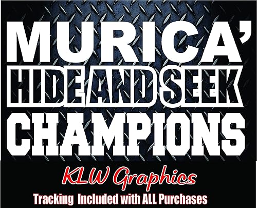 Miniatura 1 de Murica America Hide Seek - Adhesivo de vinilo para coche o camión diésel 4x4