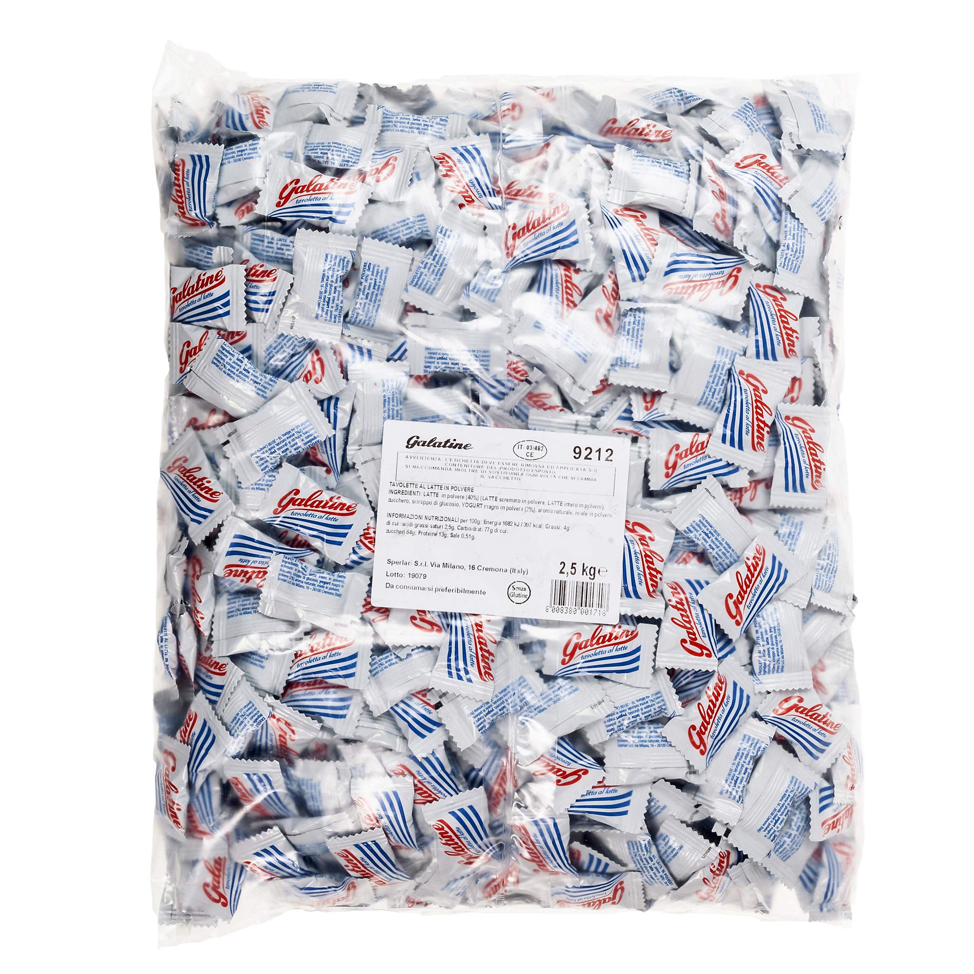 Galatine - Caramelos de Leche Envueltos Individualmente, Bolsa de 2,5 kg