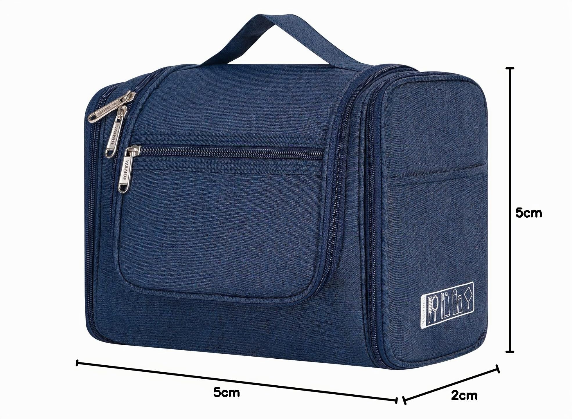 WANDF Neceser para Colgar Impermeable Bolsa de Aseo Colgante Viaje Hombre Bolsa de Cosméticos y Maquillaje para Mujer