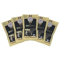 Vista 24 de Aufschnitt - Carne seca alimentada con pasto, baja en sodio, certificada Kosher, fabricada en Estados Unidos, apta para dieta cetogénica, paquete