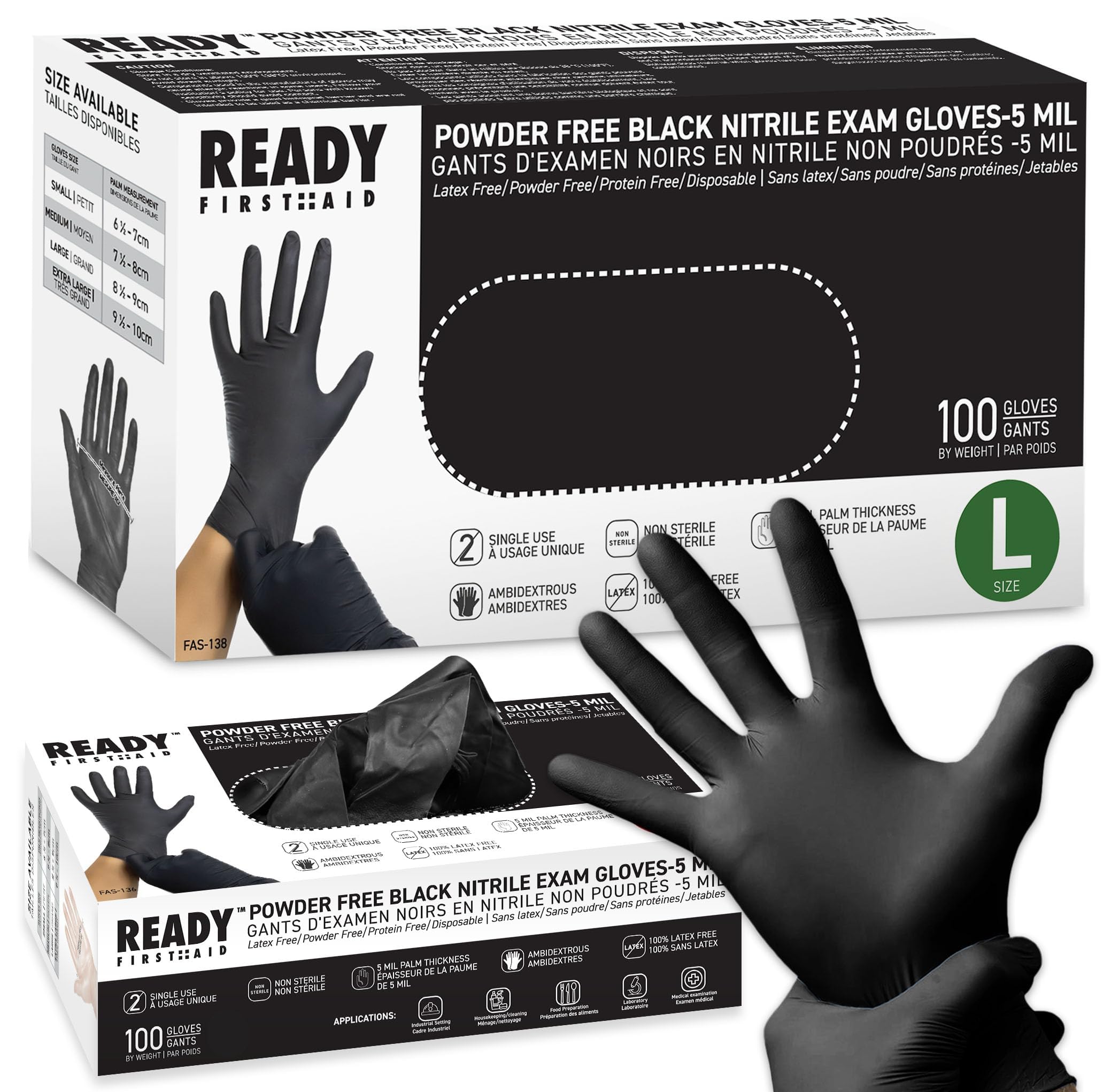 Disposable Nitrile Exam Gloves – Medical Grade, Powder-Free, Latex-Free - View #8