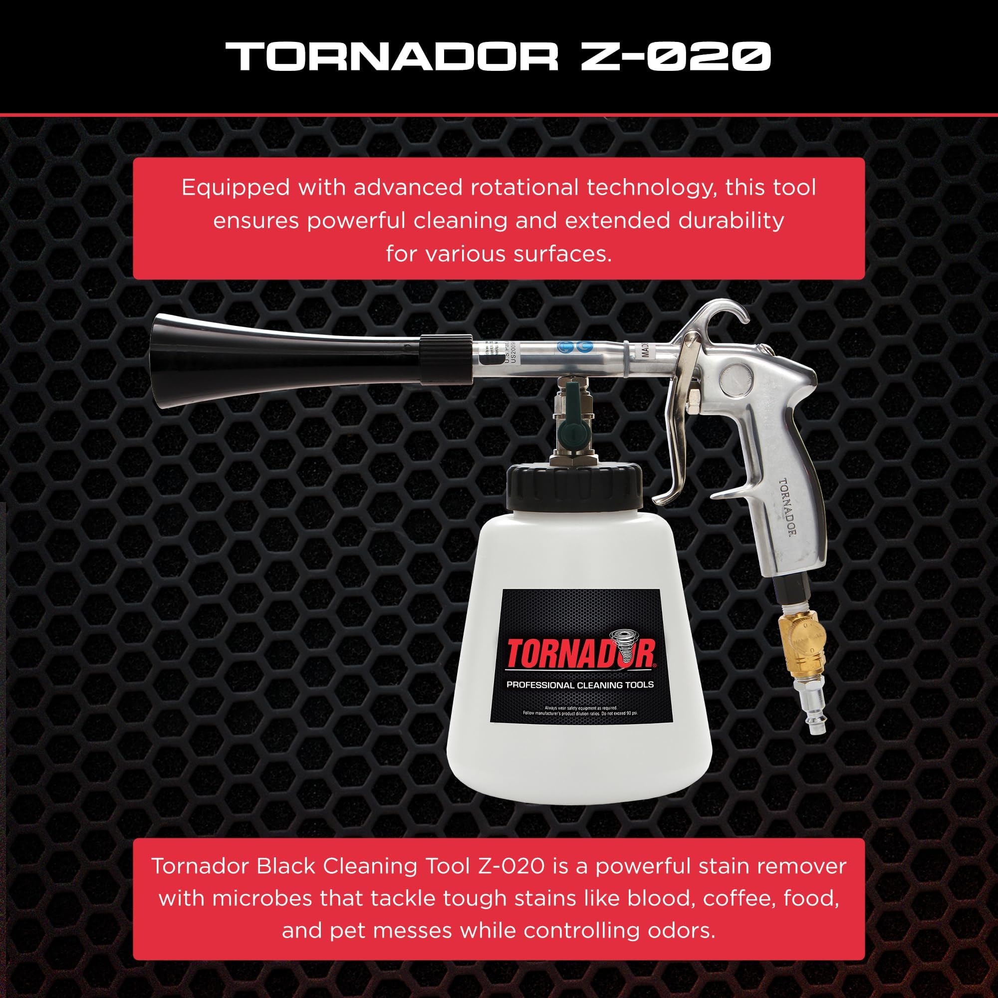 Amazon.com: Tornador Black Z-020 Car Detailing Tool Includes 32oz